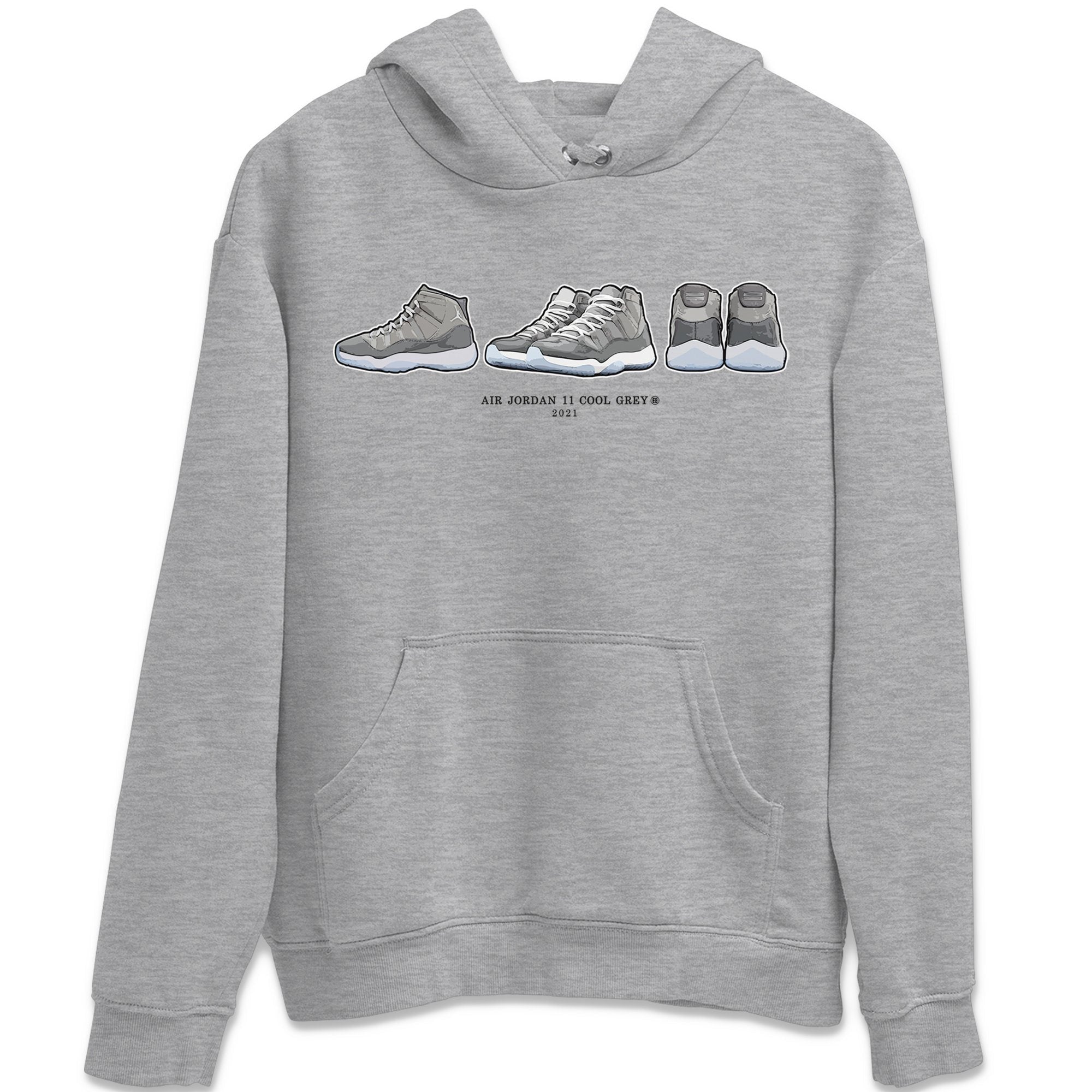 snkmatch Prelude Unisex Tops - Air Jordan 11 Cool Grey