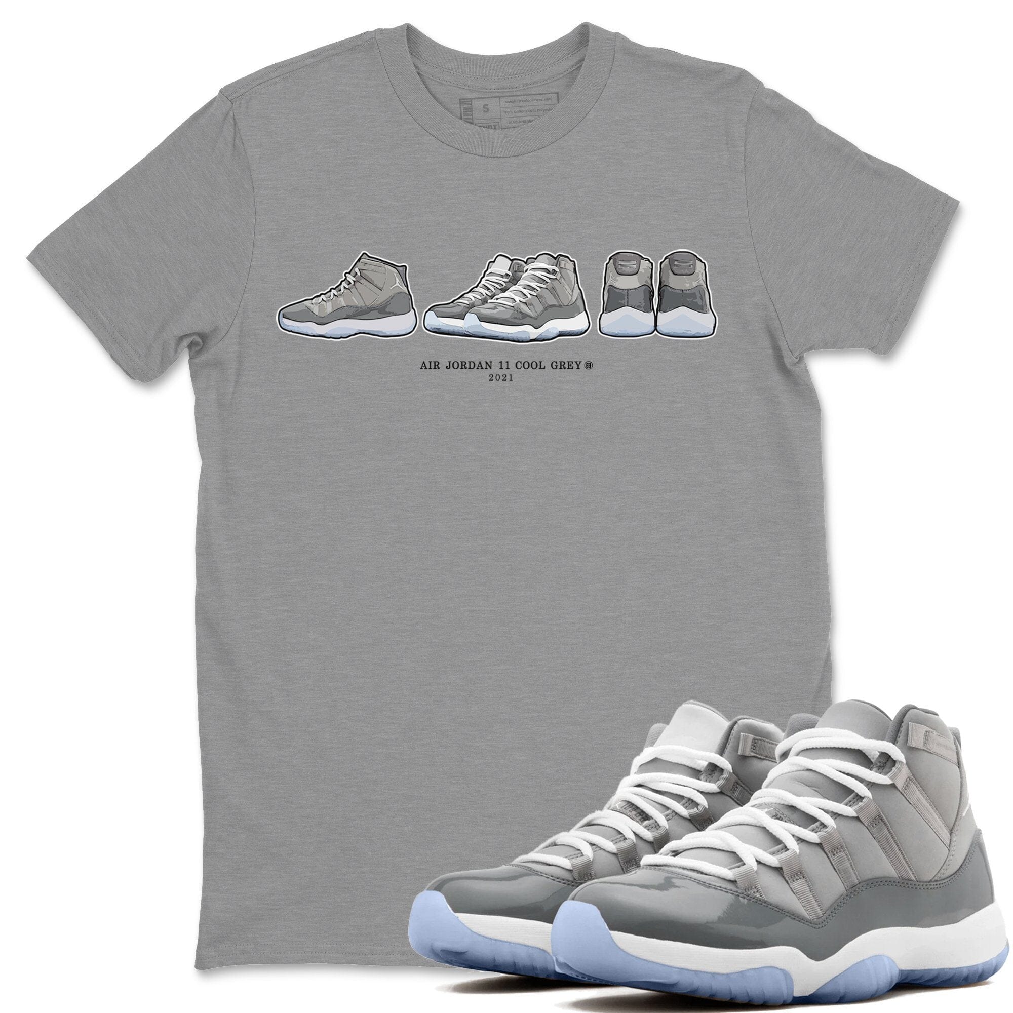 snkmatch Prelude Unisex Tops - Air Jordan 11 Cool Grey