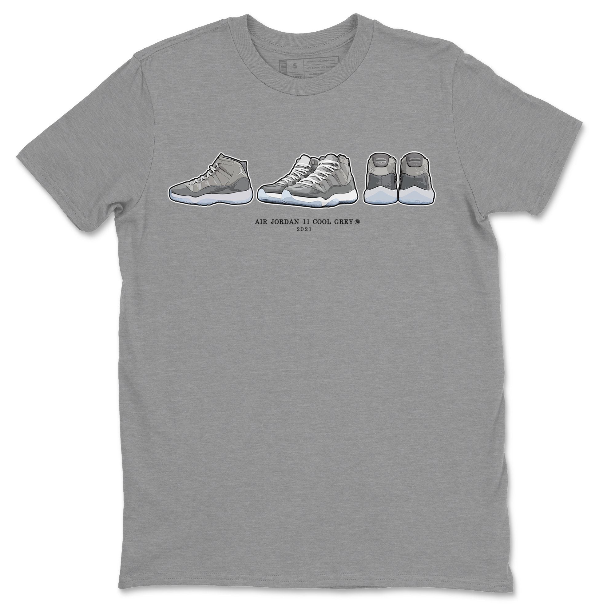snkmatch Prelude Unisex Tops - Air Jordan 11 Cool Grey