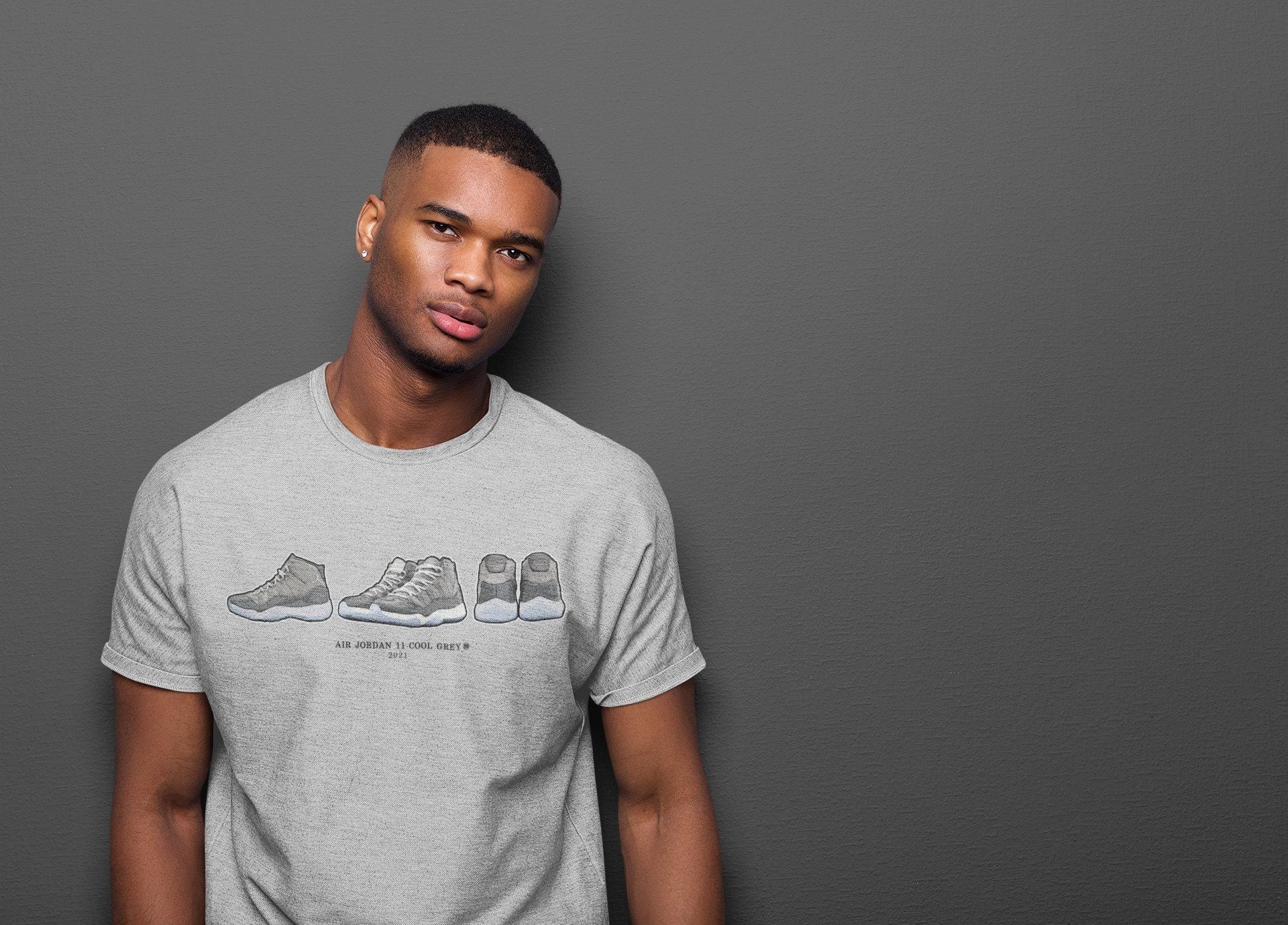 snkmatch Prelude Unisex Tops - Air Jordan 11 Cool Grey