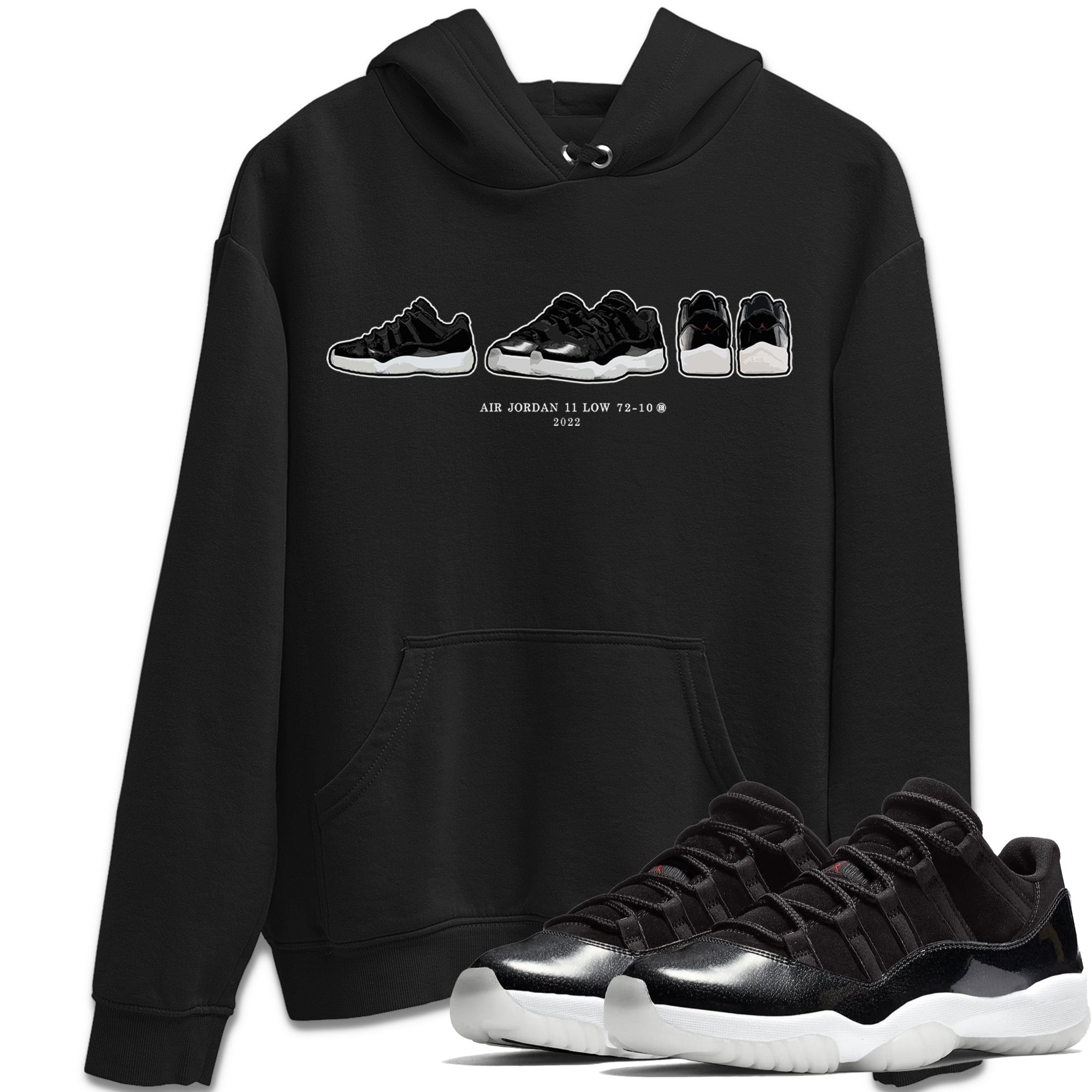 snkmatch Prelude Unisex Tops - Air Jordan 11 72-10