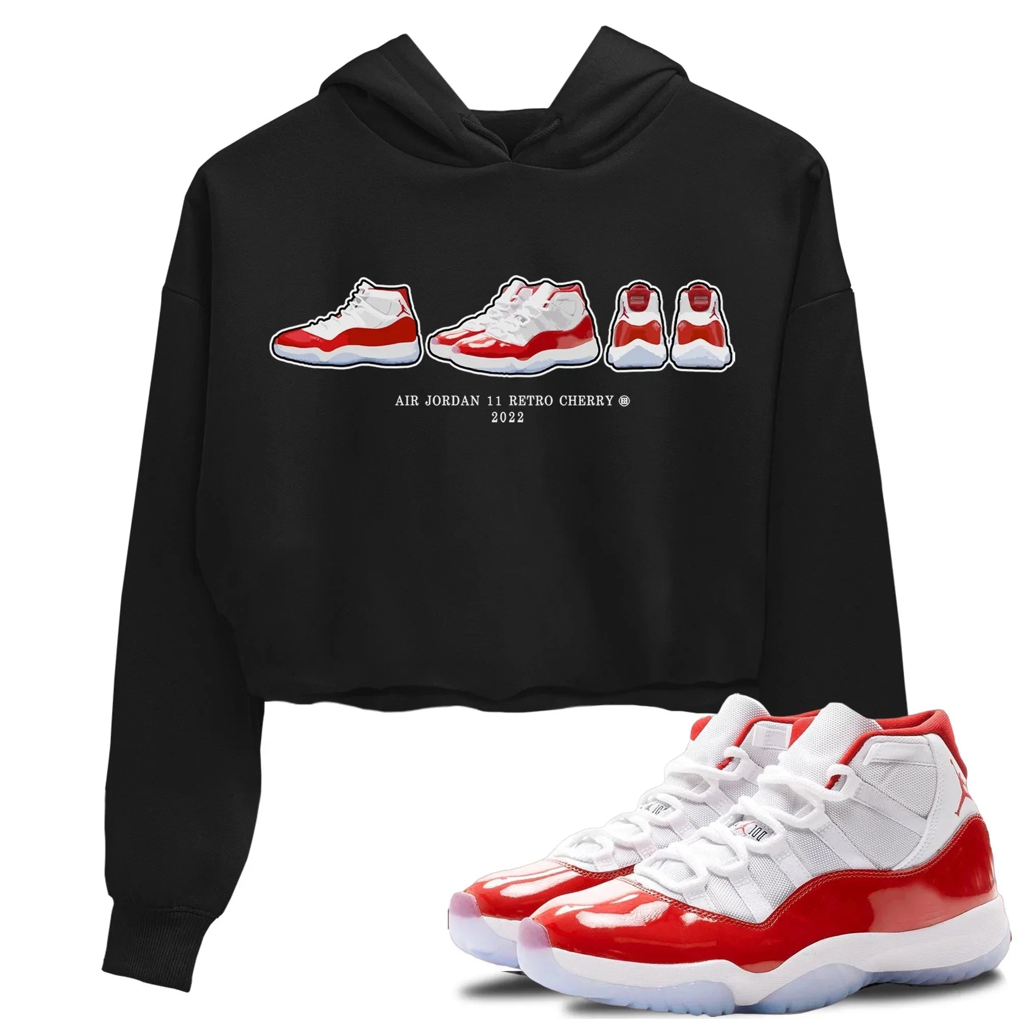 snkmatch Prelude Women's Tops - Air Jordan 11 Cherry
