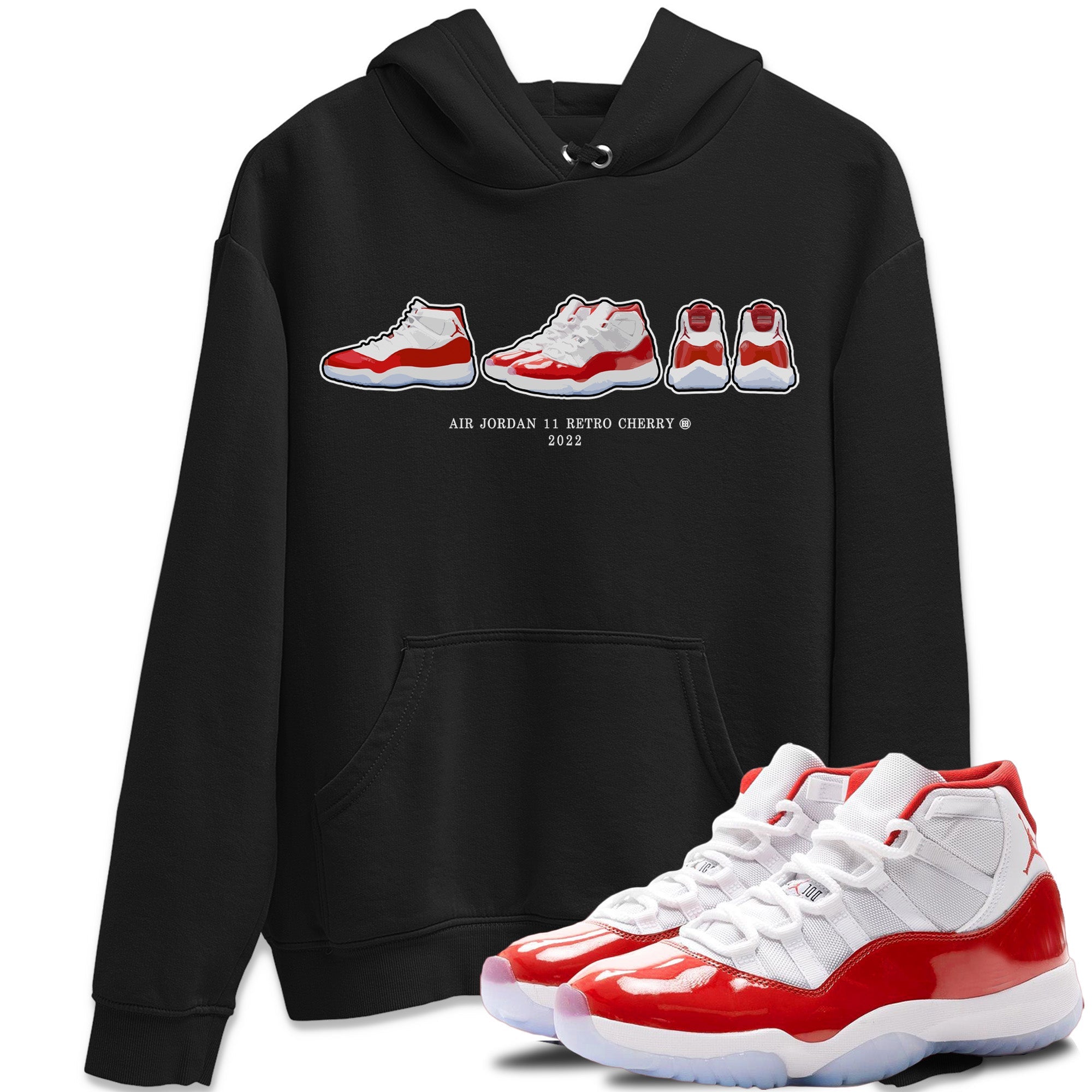 snkmatch Prelude Unisex Tops - Air Jordan 11 Cherry