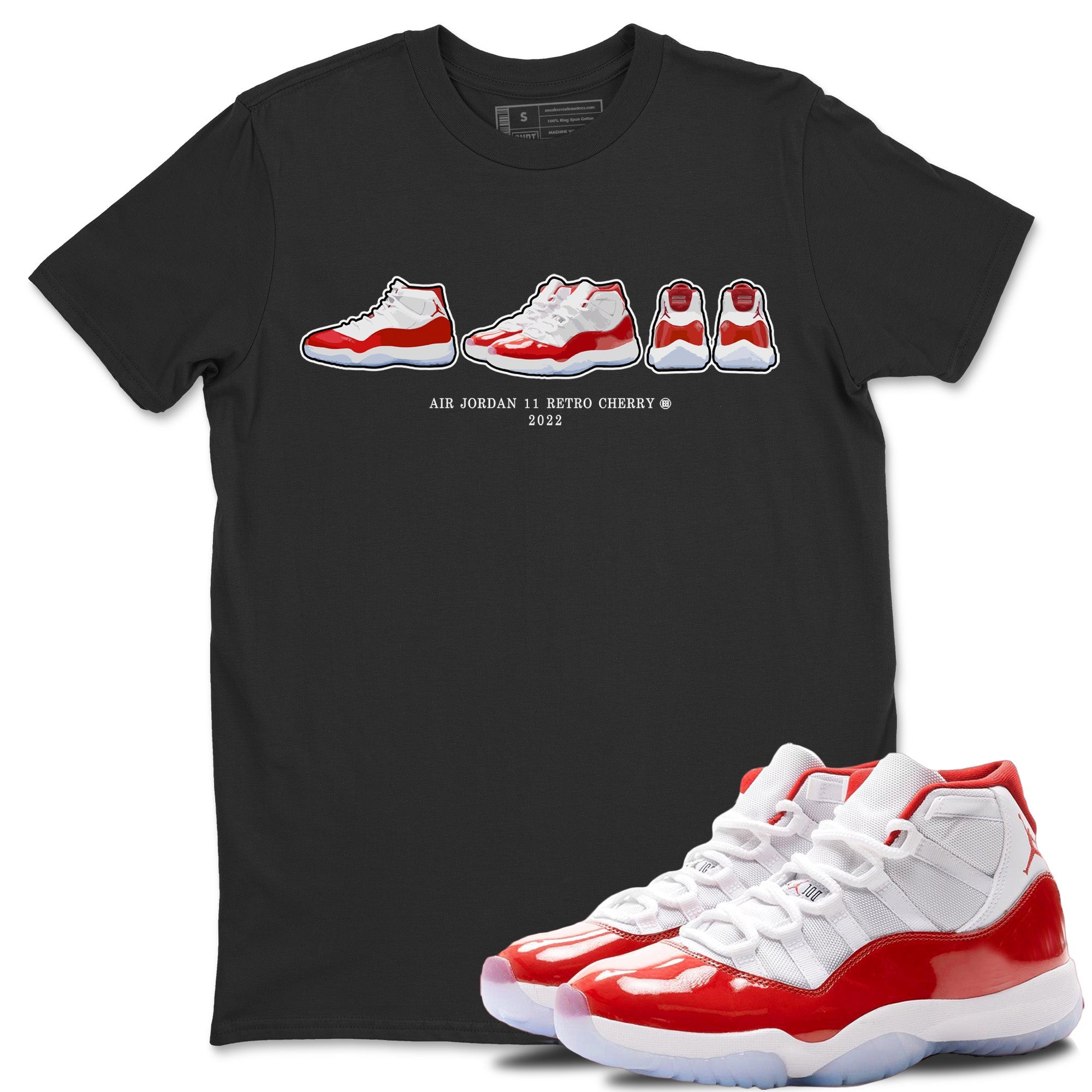 snkmatch Prelude Unisex Tops - Air Jordan 11 Cherry