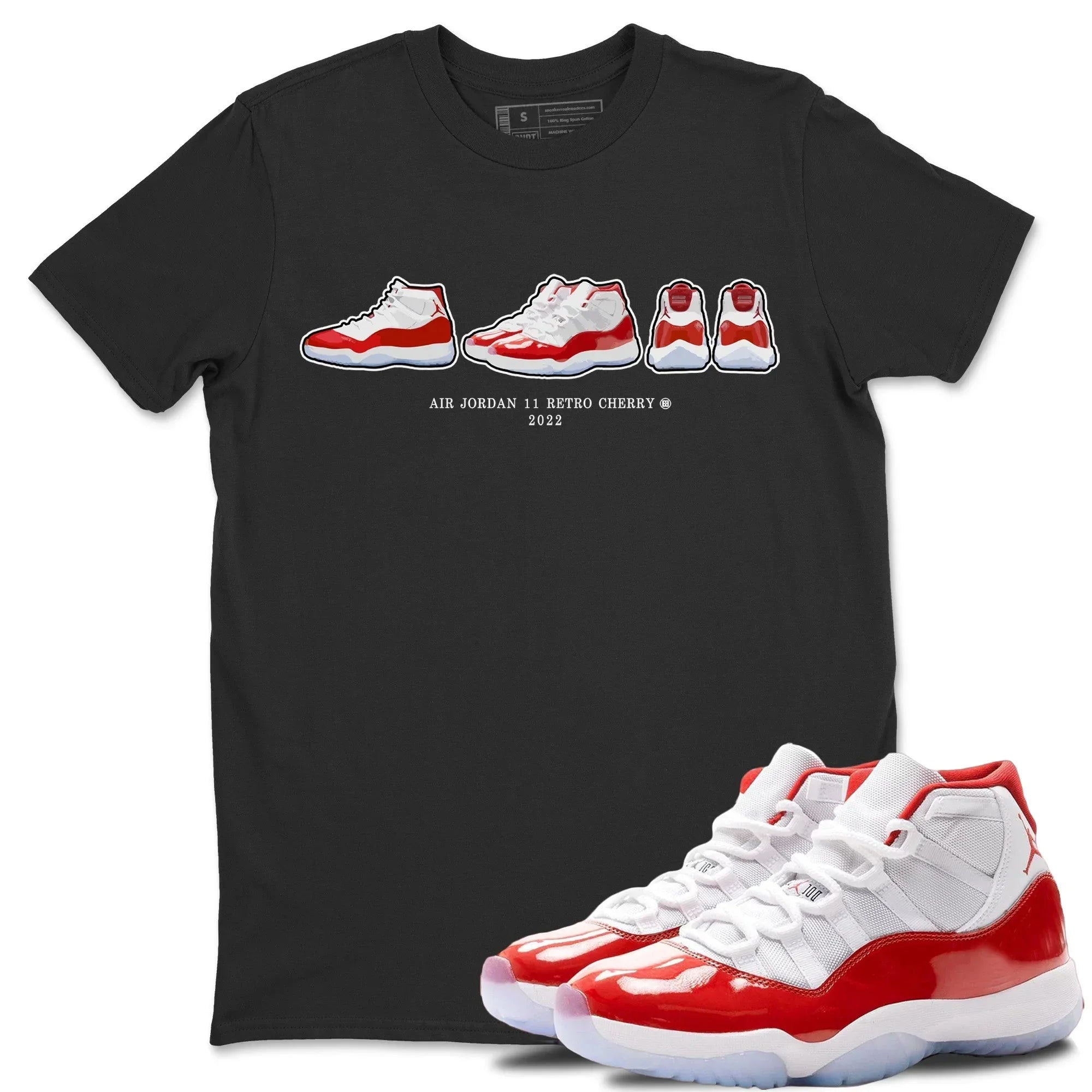 snkmatch Prelude Unisex Tops - Air Jordan 11 Cherry