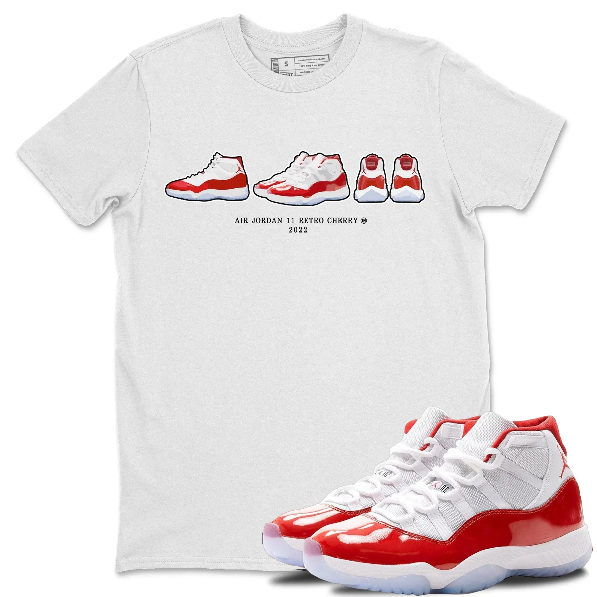 snkmatch Prelude Unisex Tops - Air Jordan 11 Cherry