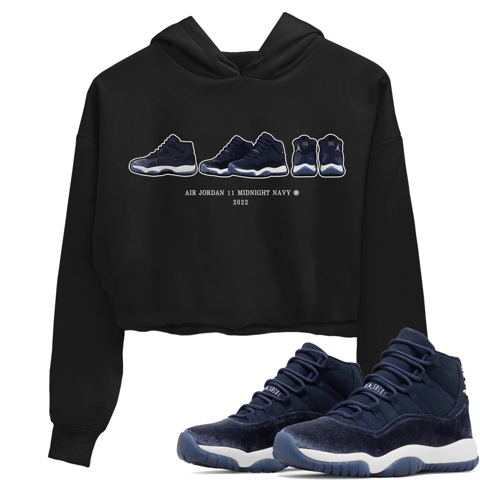 snkmatch Prelude Women's Tops - Air Jordan 11 Midnight Navy