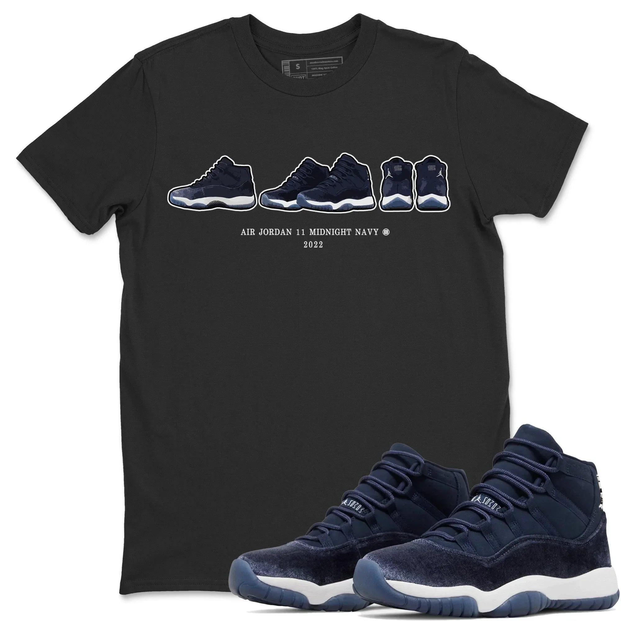 snkmatch Prelude Unisex Tops - Air Jordan 11 Midnight Navy