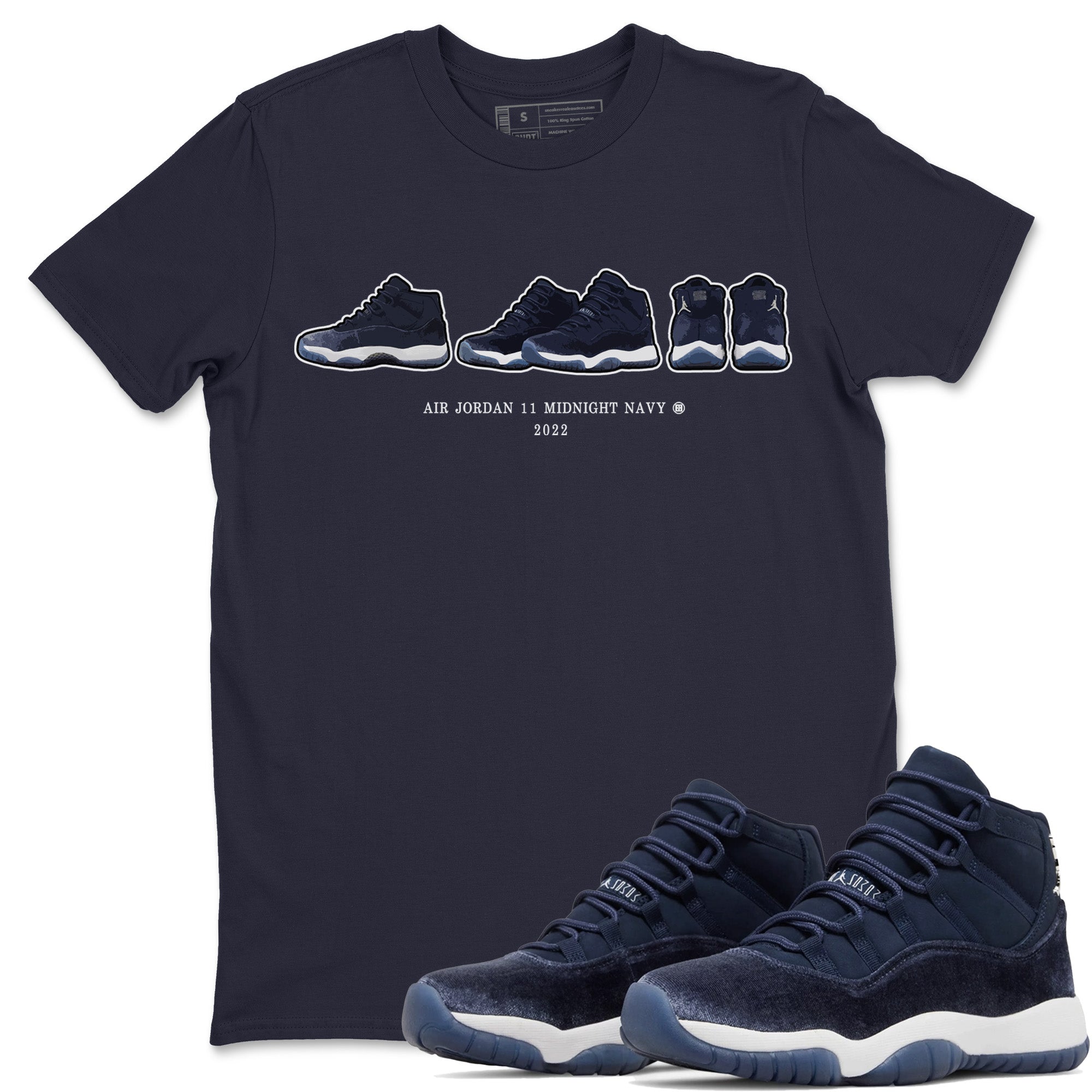 snkmatch Prelude Unisex Tops - Air Jordan 11 Midnight Navy