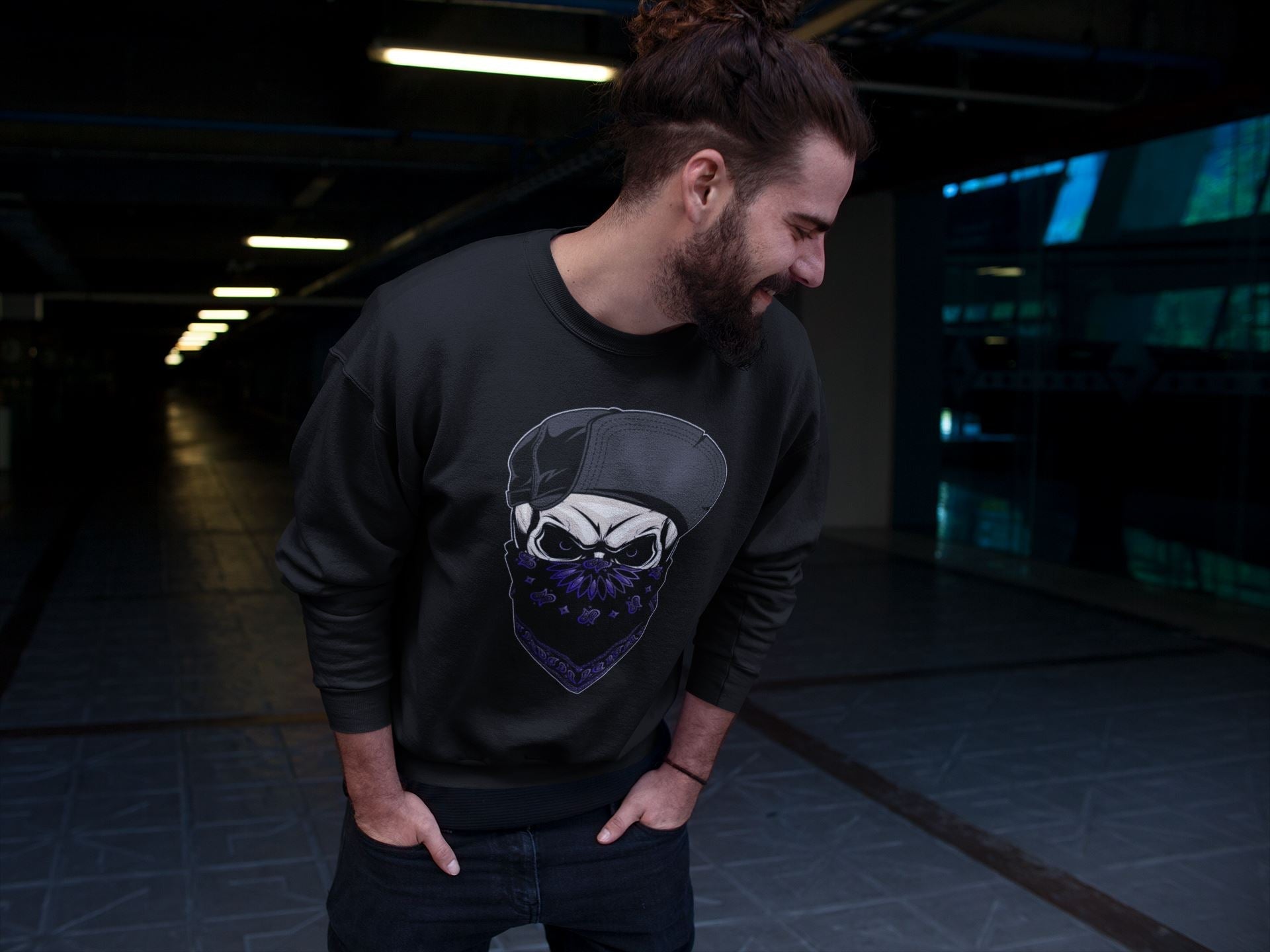 Skull Hat Unisex Tops - Air Jordan 12 Dark Concord