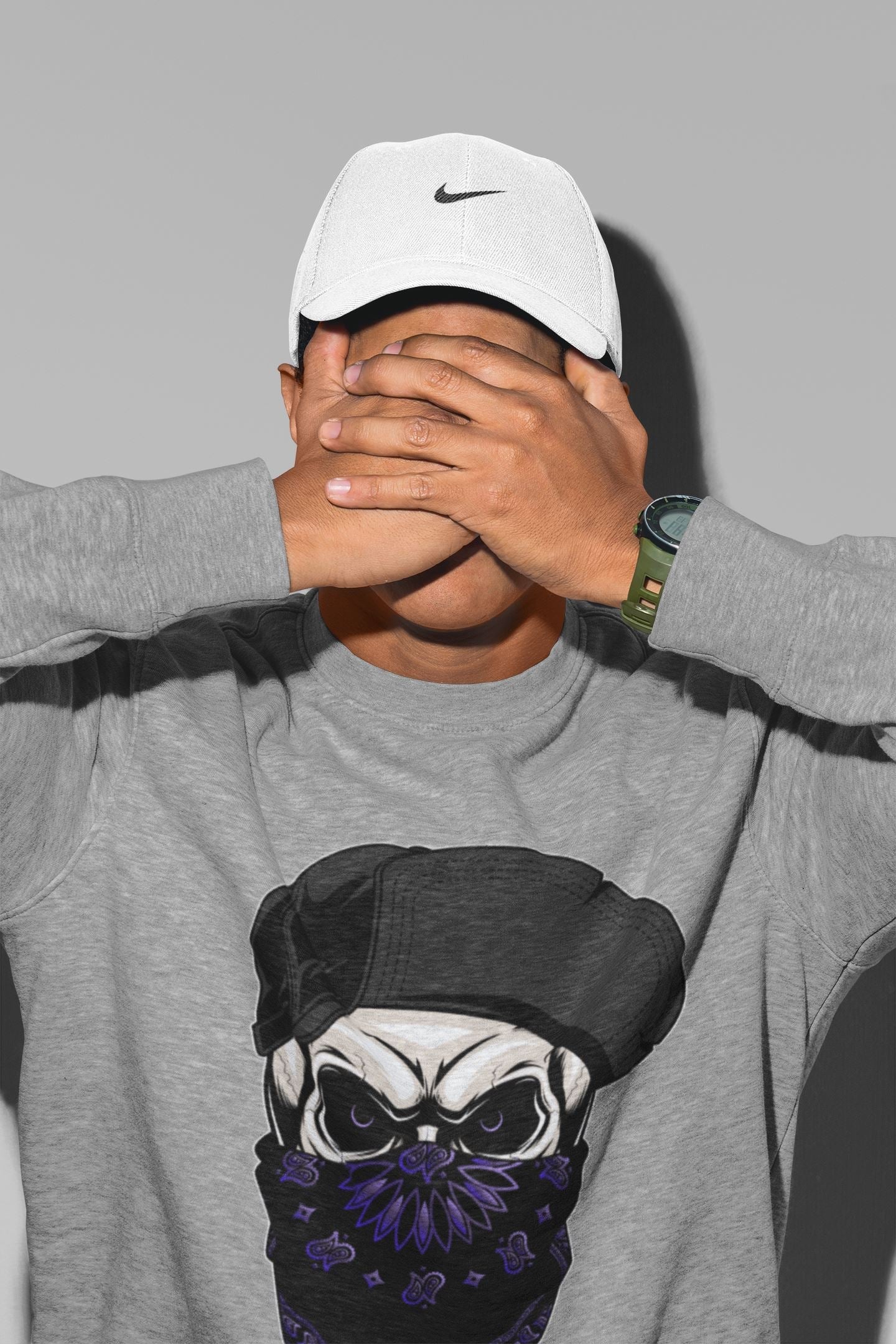 Skull Hat Unisex Tops - Air Jordan 12 Dark Concord
