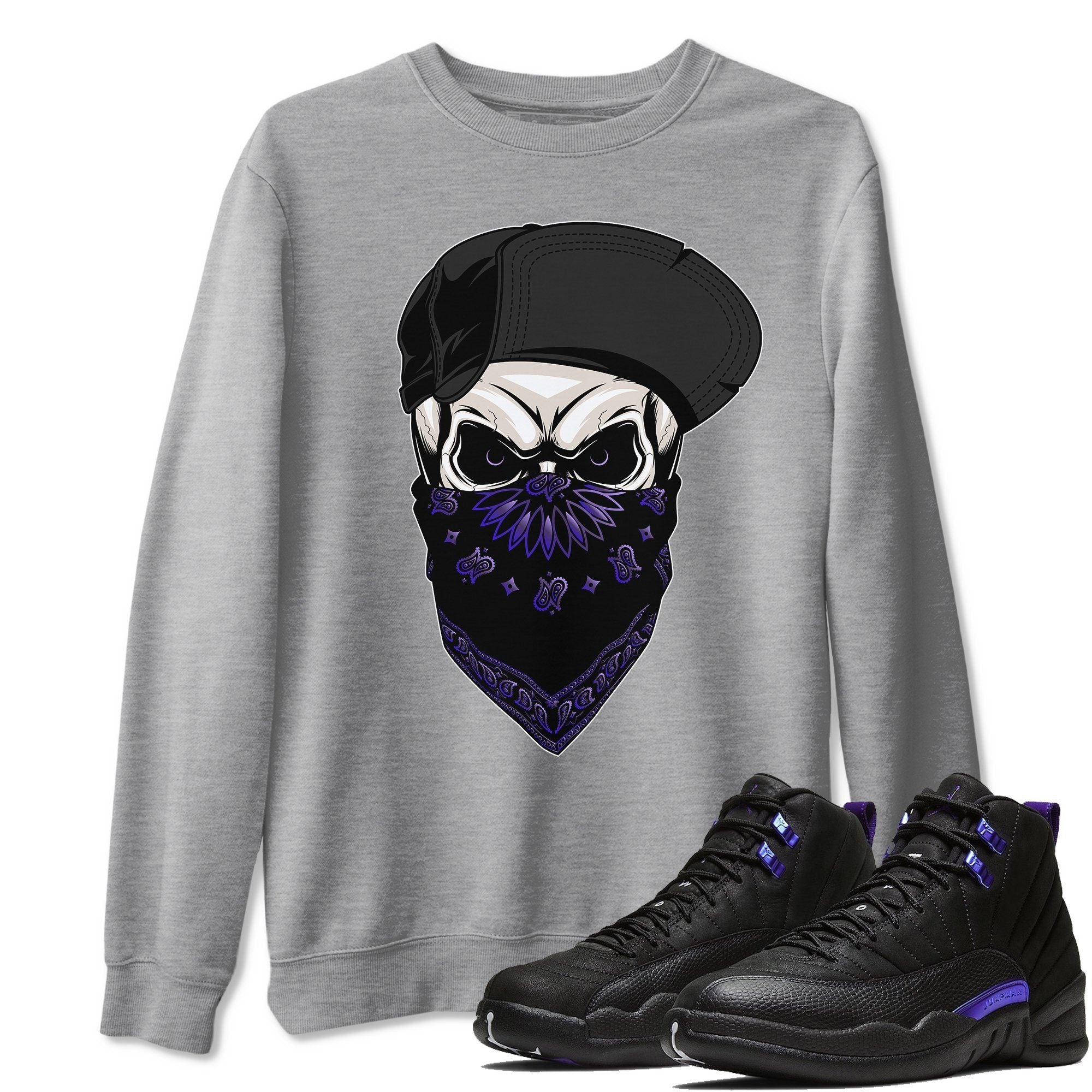 Skull Hat Unisex Tops - Air Jordan 12 Dark Concord