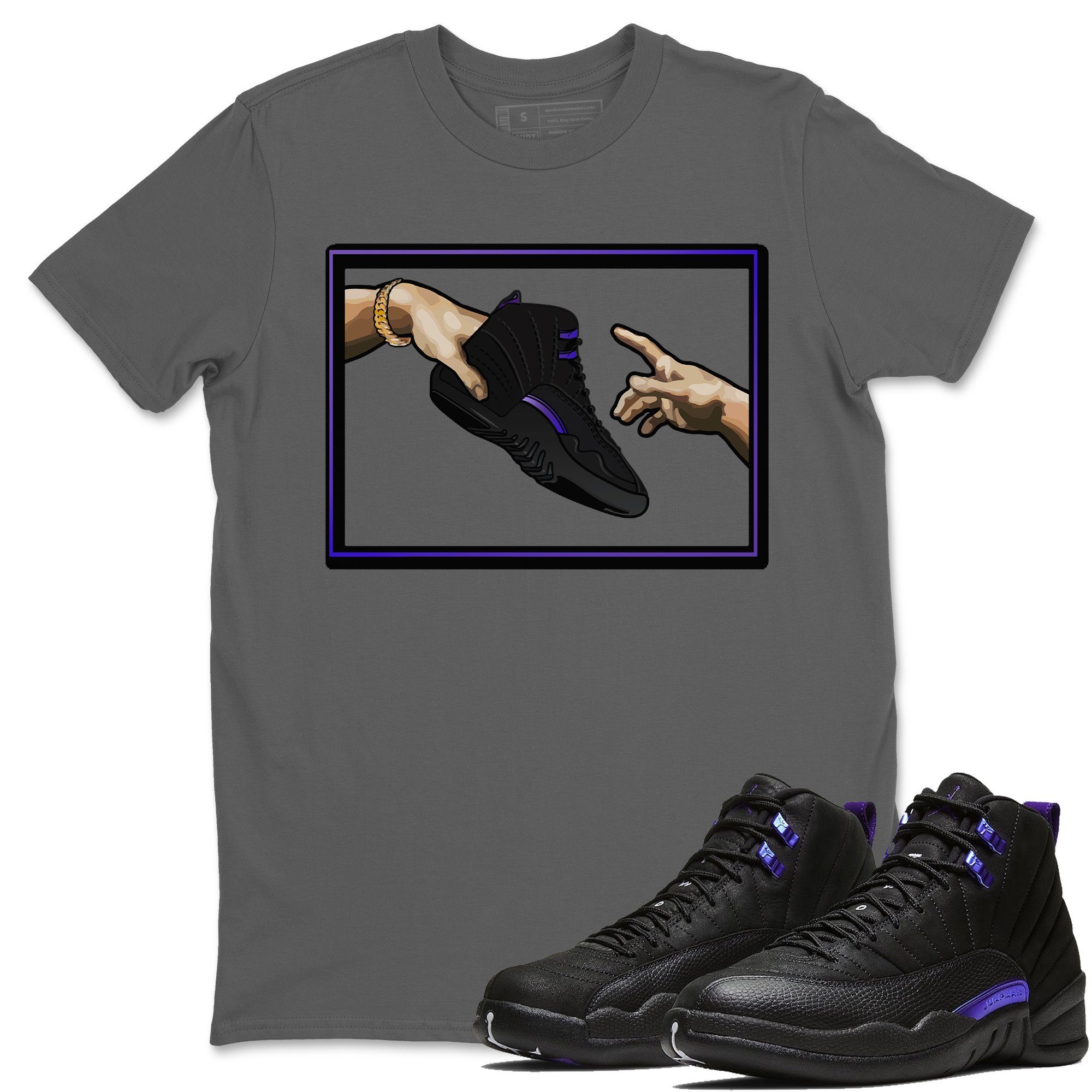 Adam's Creation Unisex Tops - Air Jordan 12 Dark Concord