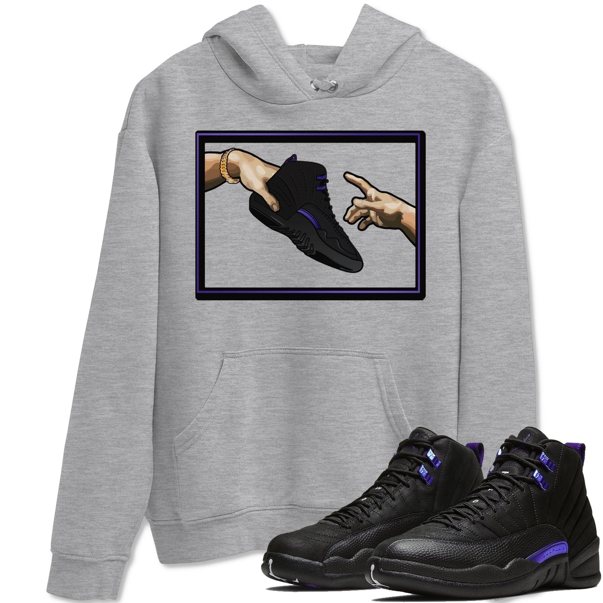 Adam's Creation Unisex Tops - Air Jordan 12 Dark Concord