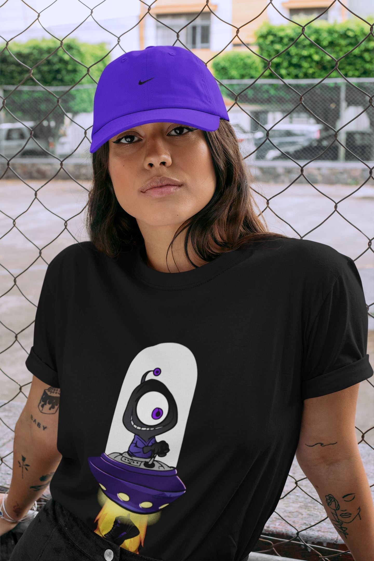 Alien Unisex Tops - Air Jordan 12 Dark Concord