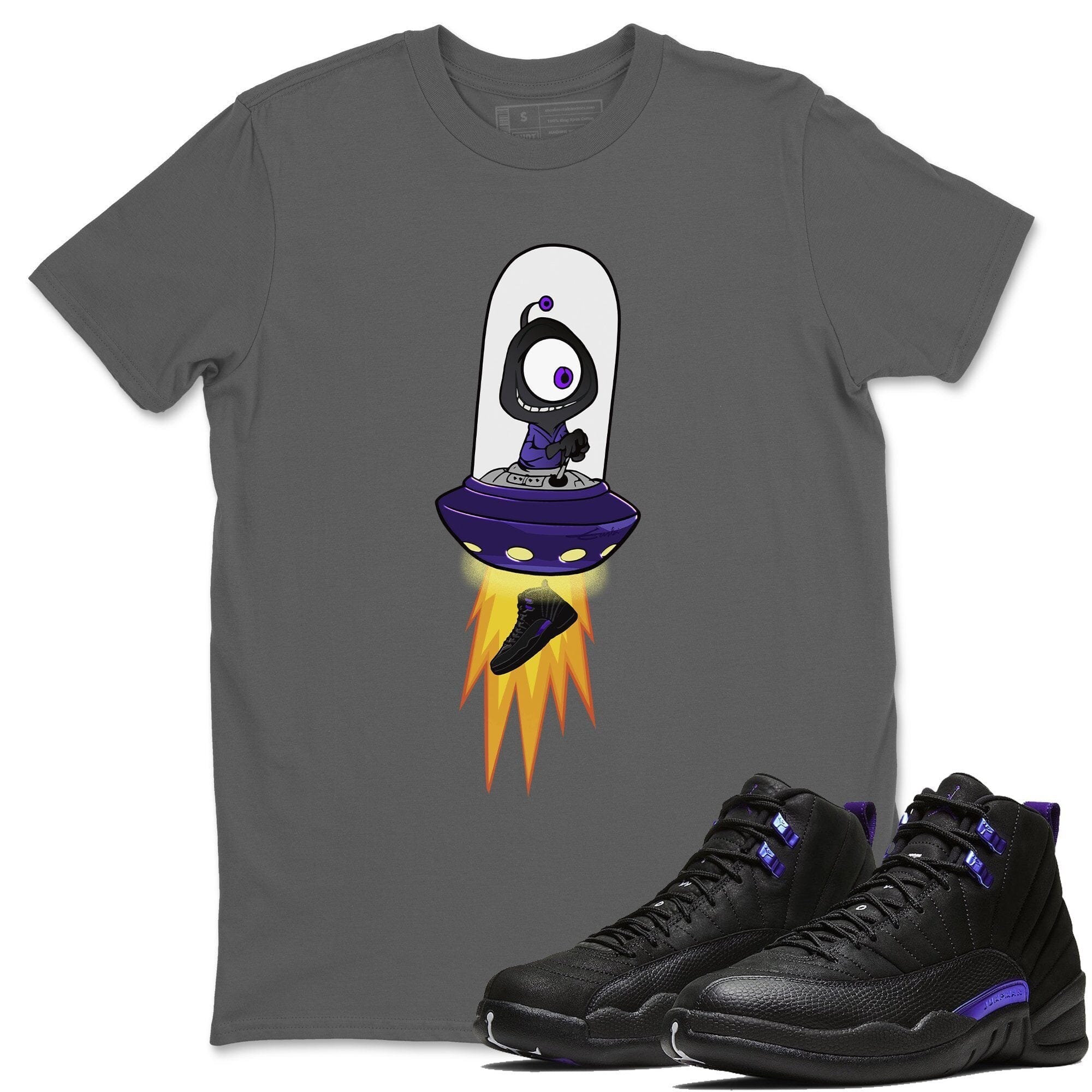 Alien Unisex Tops - Air Jordan 12 Dark Concord