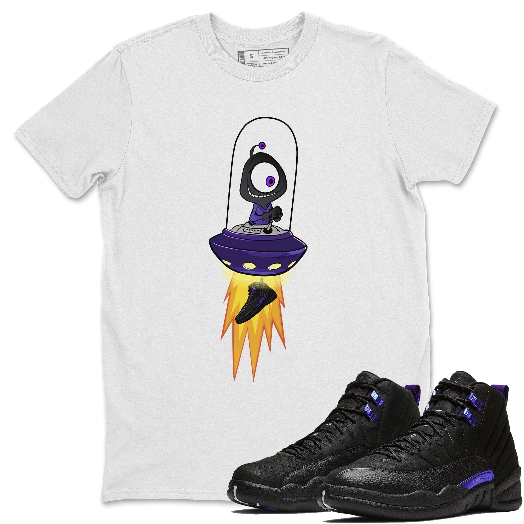 Alien Unisex Tops - Air Jordan 12 Dark Concord