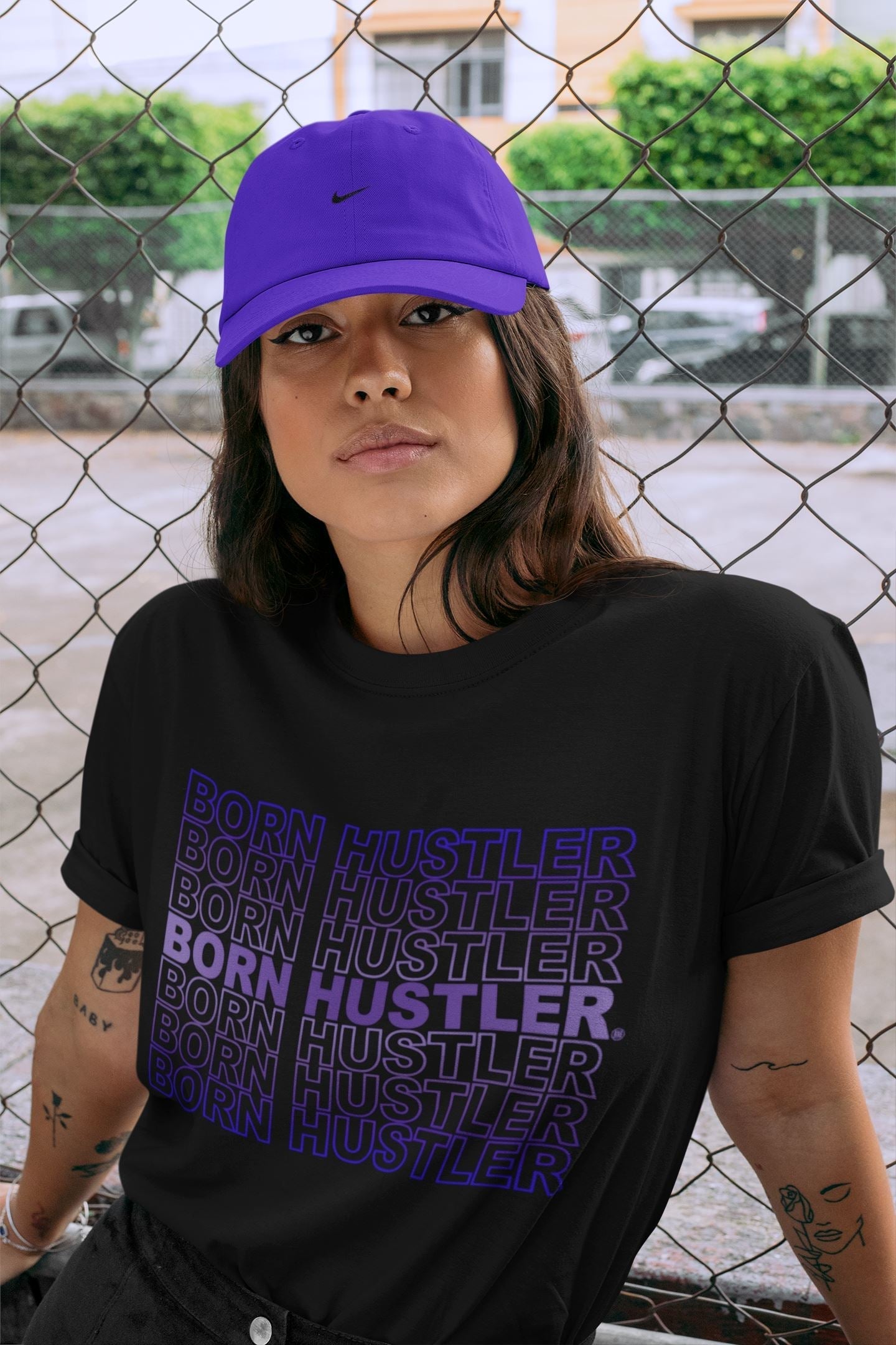 Born Hustler Unisex Tops - Air Jordan 12 Dark Concord