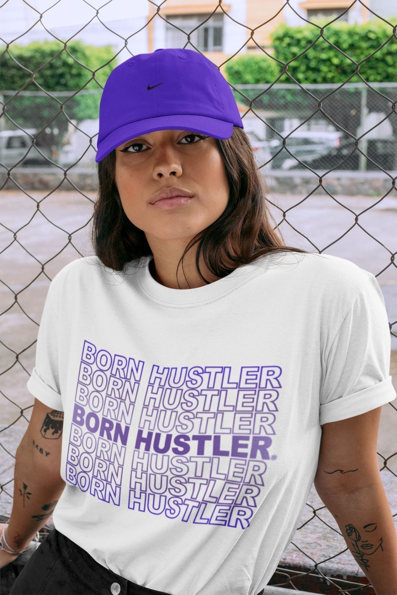 Born Hustler Unisex Tops - Air Jordan 12 Dark Concord