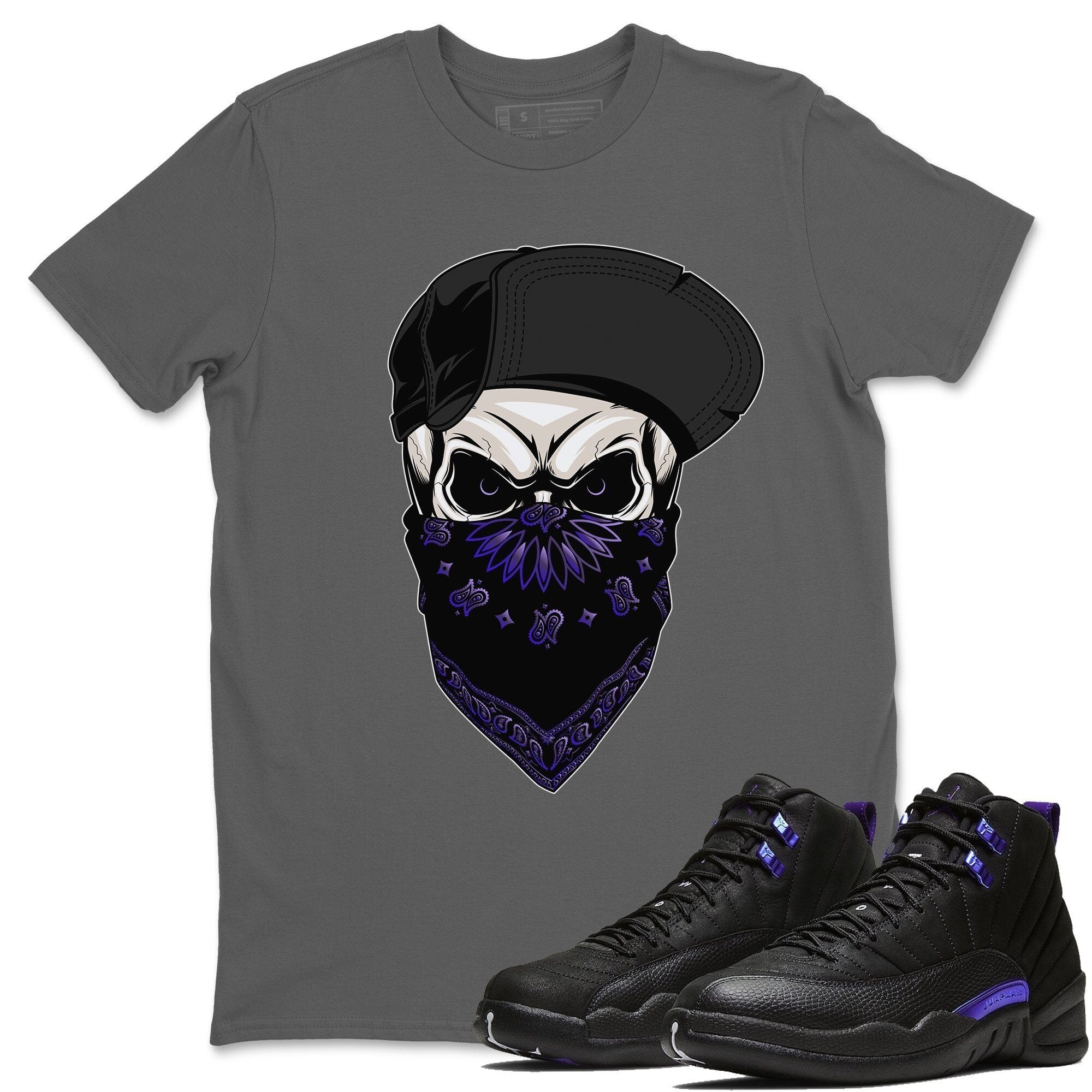 Skull Hat Unisex Tops - Air Jordan 12 Dark Concord