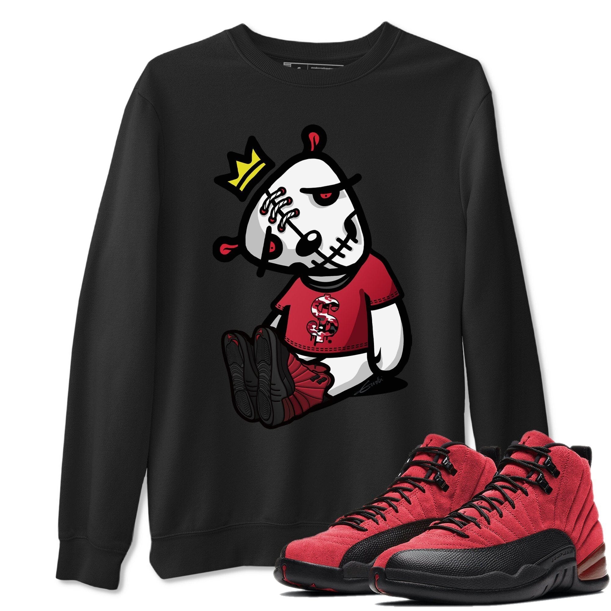 Dead Dolls Unisex Tops - Air Jordan 12 Reverse Flu Game
