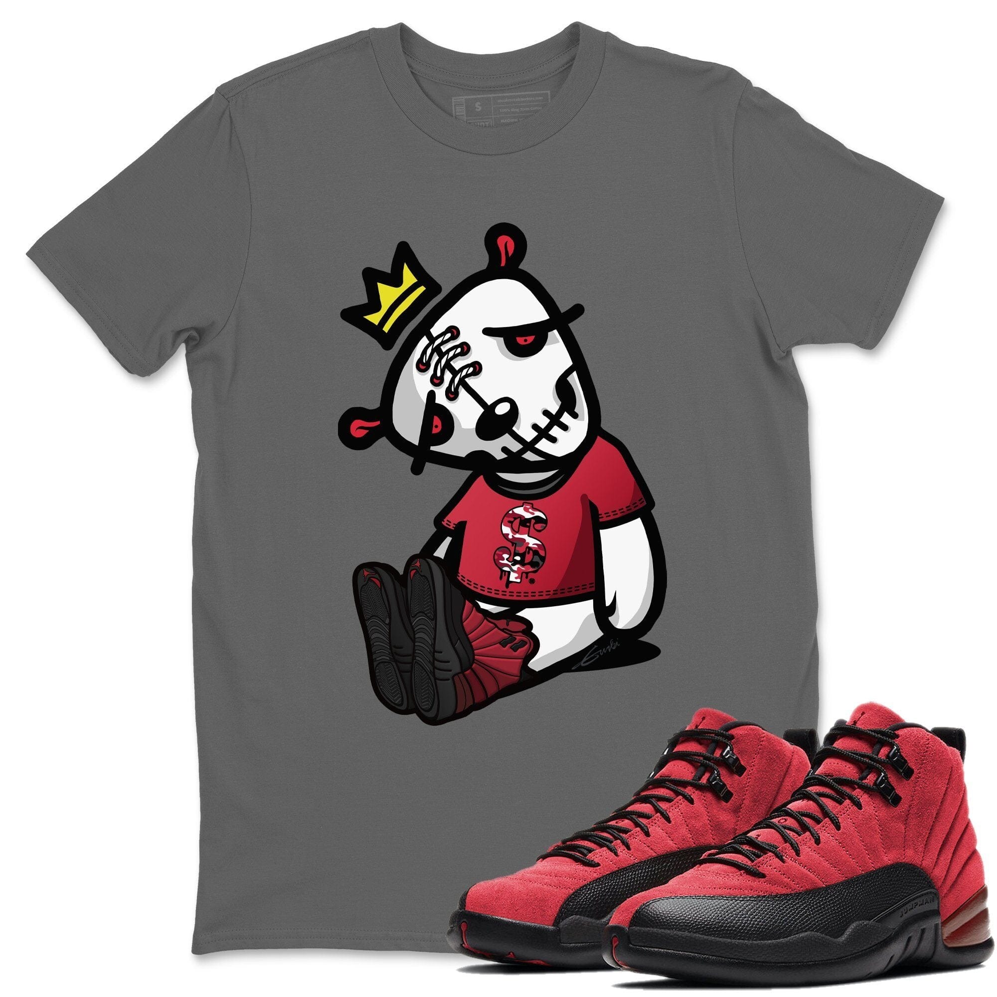 Dead Dolls Unisex Tops - Air Jordan 12 Reverse Flu Game