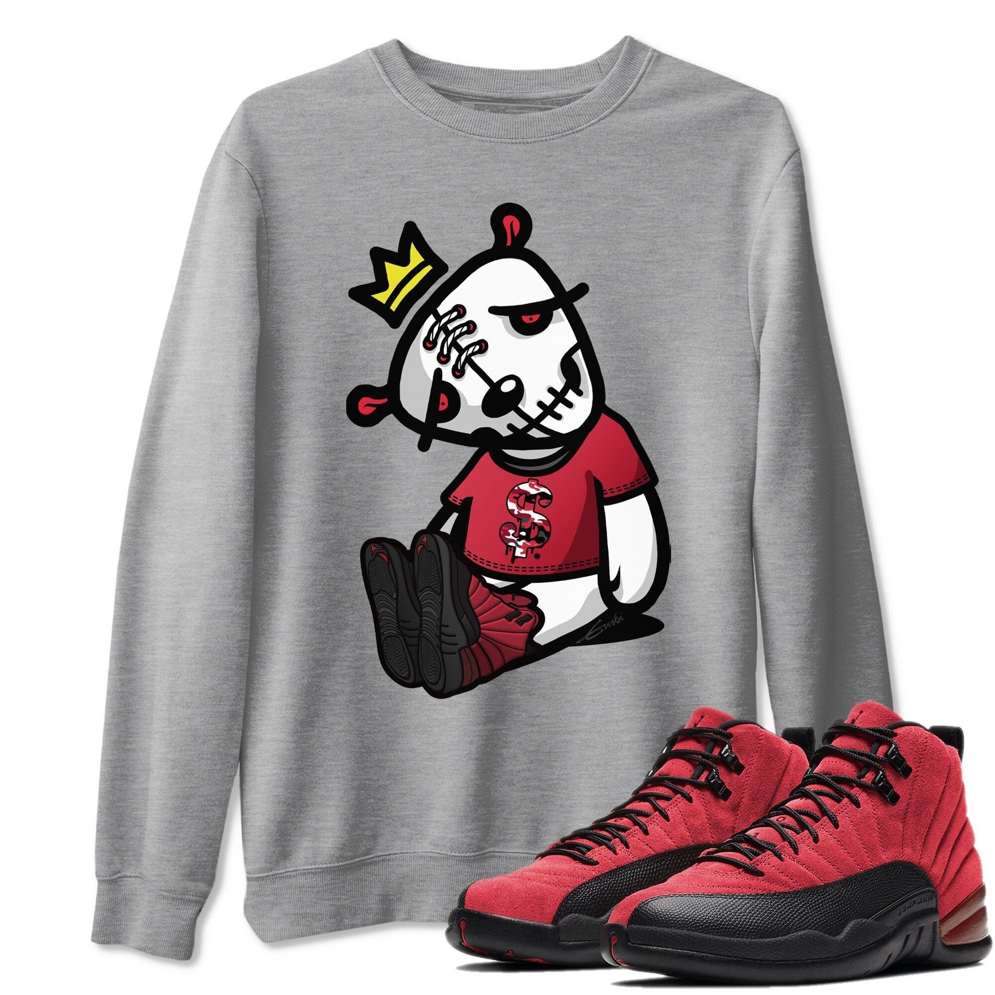 Dead Dolls Unisex Tops - Air Jordan 12 Reverse Flu Game