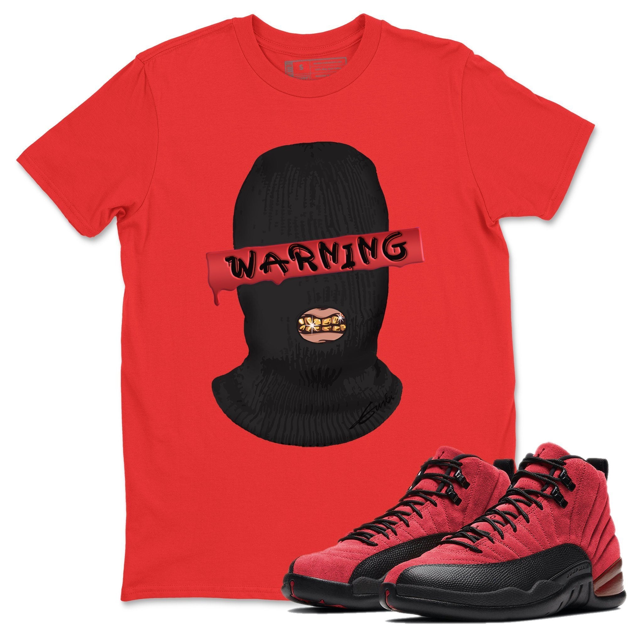 Warning Unisex Tops - Air Jordan 12 Reverse Flu Game