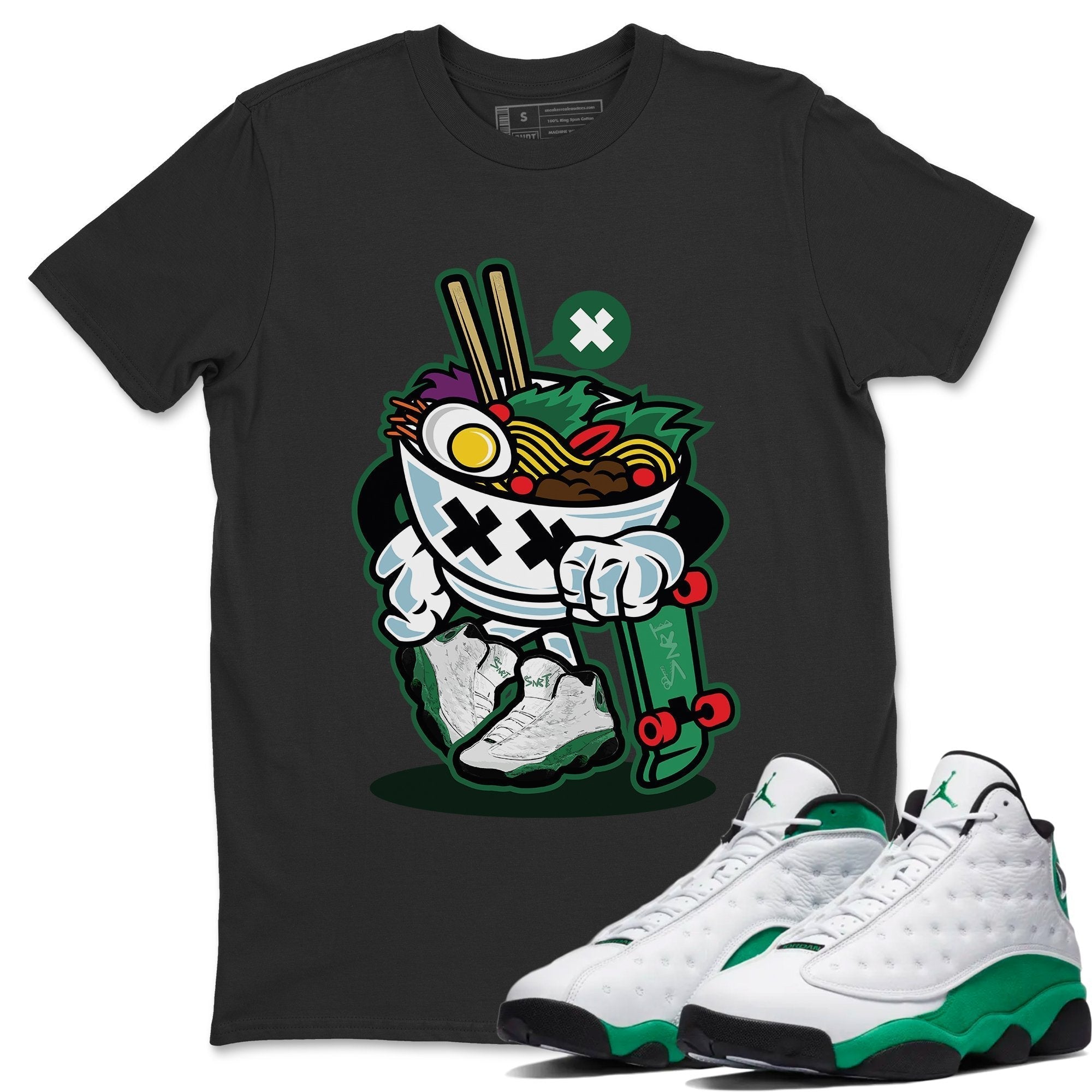 Ramen Style Unisex Tops - Air Jordan 13 Lucky Green