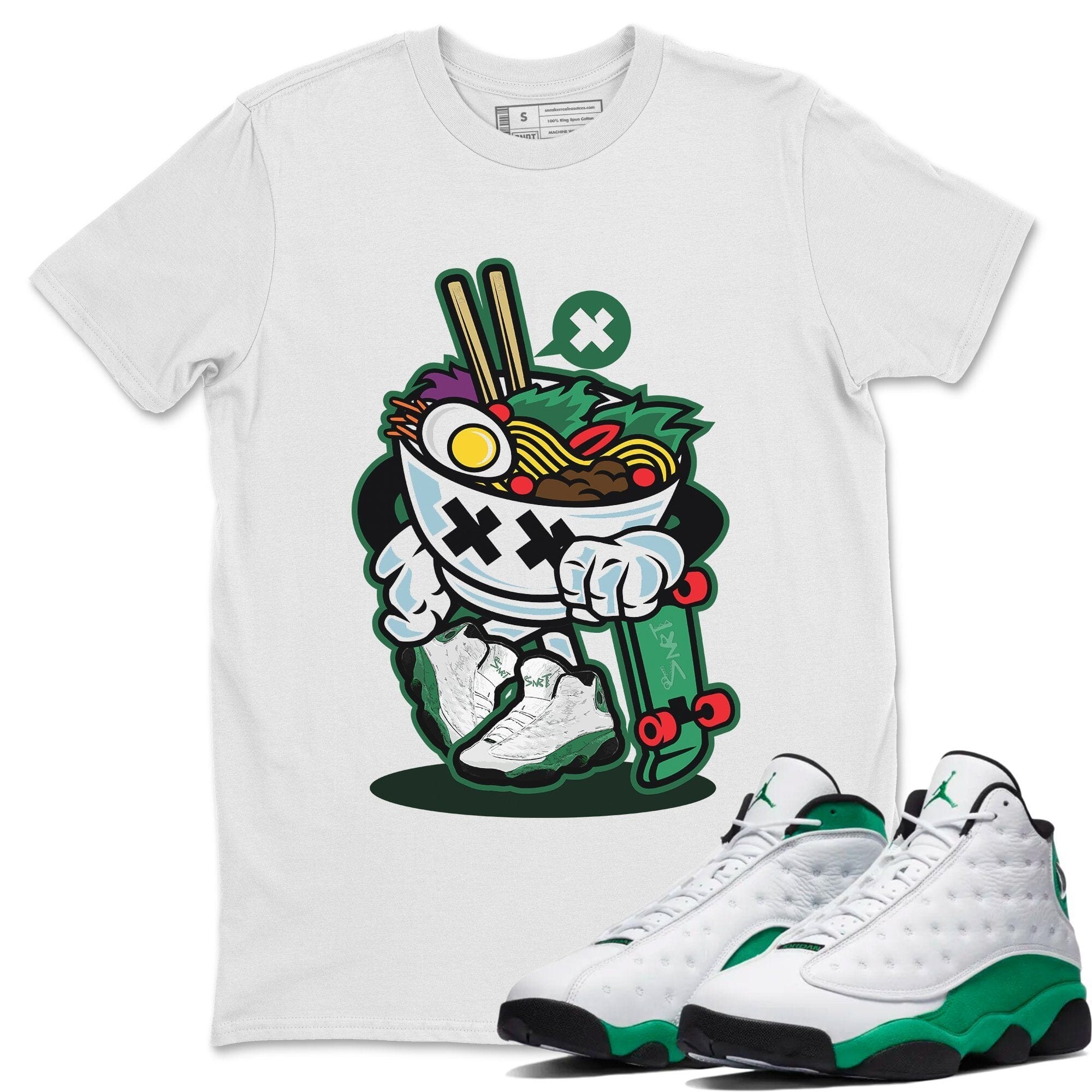Ramen Style Unisex Tops - Air Jordan 13 Lucky Green