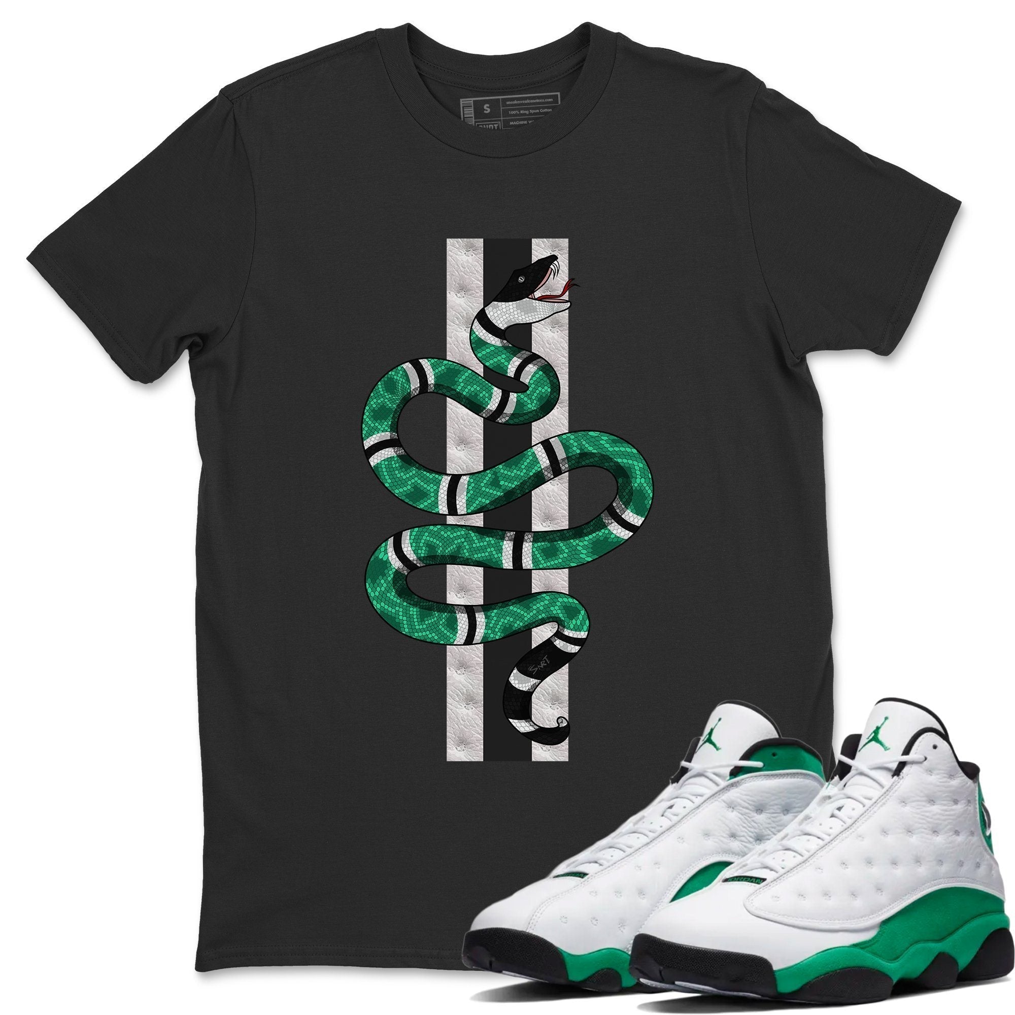 Snake Unisex Tops - Air Jordan 13 Lucky Green