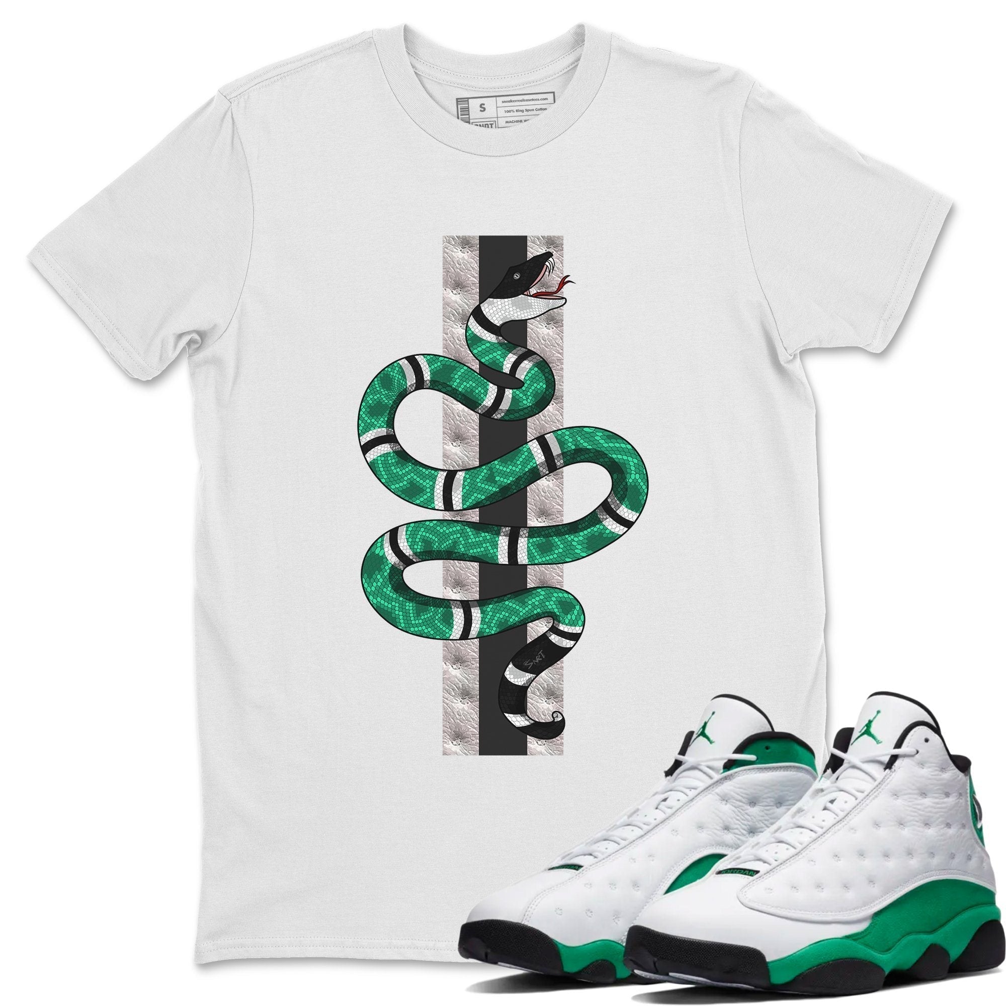 Snake Unisex Tops - Air Jordan 13 Lucky Green