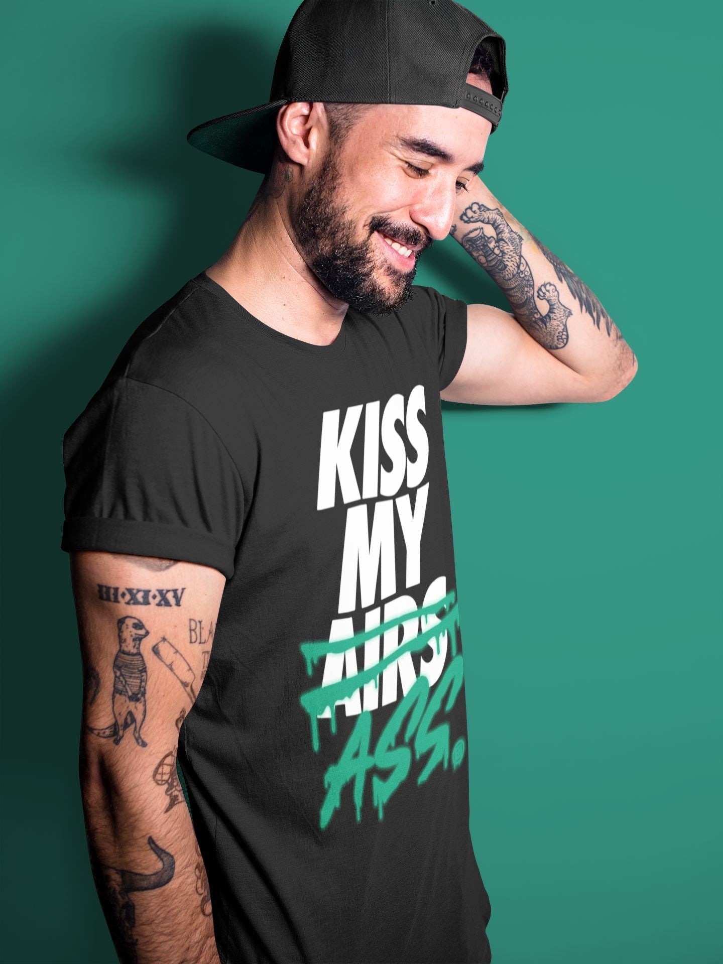Kiss My Ass Unisex Tops - Air Jordan 13 Lucky Green