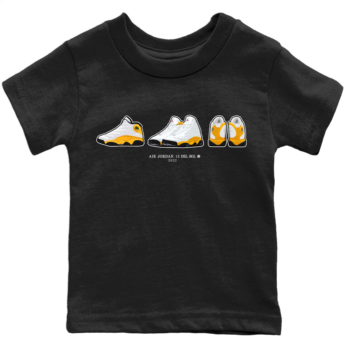 snkmatch Prelude Kids Tops - Air Jordan 13 Del Sol