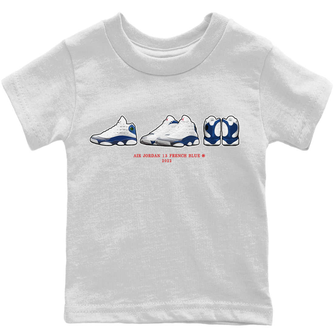snkmatch Prelude Kids Tops - Air Jordan 13 French Blue