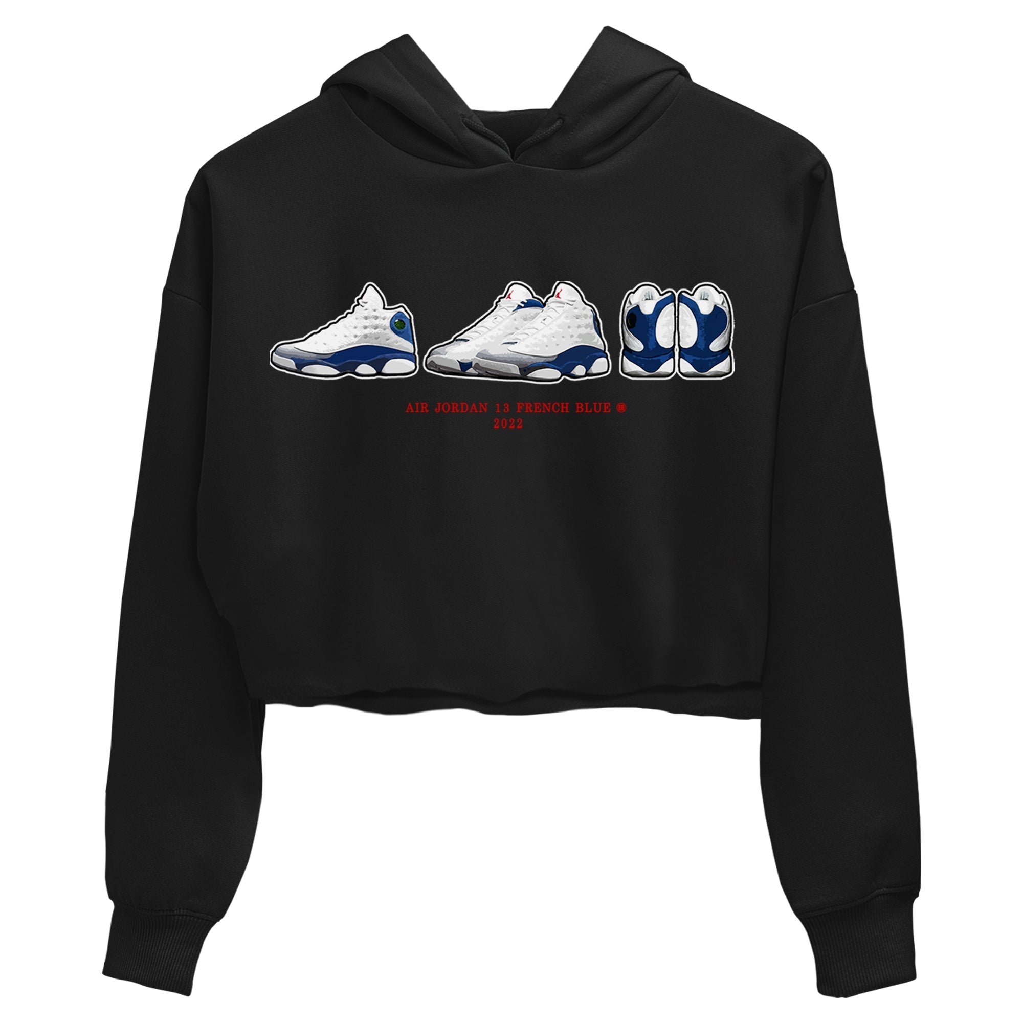 snkmatch Prelude Women's Tops - Air Jordan 13 French Blue