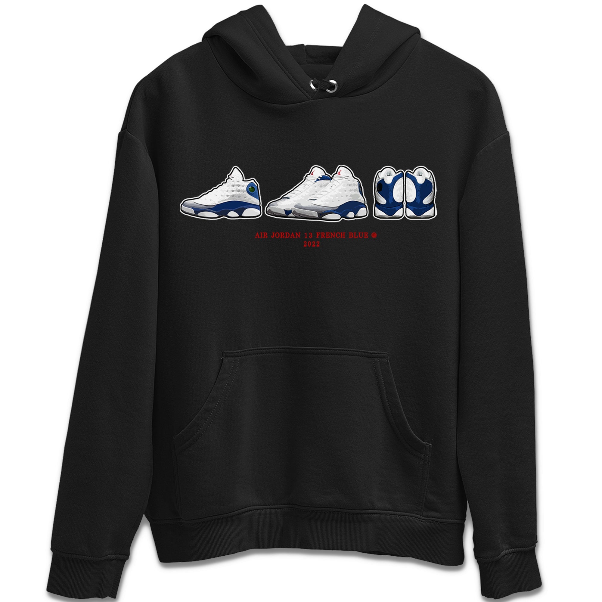 snkmatch Prelude Unisex Tops - Air Jordan 13 French Blue