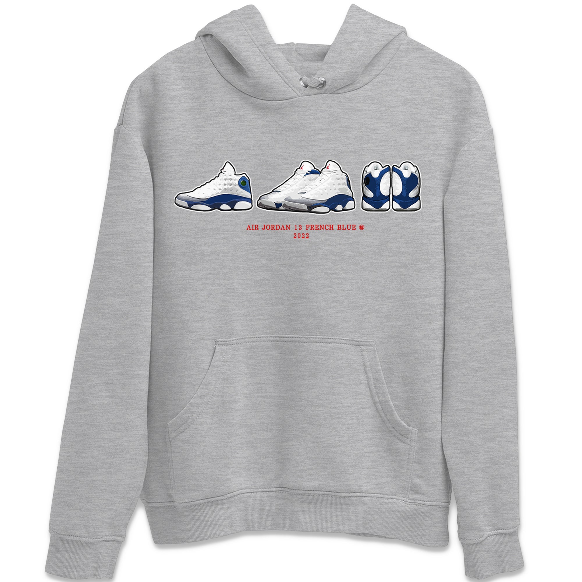 snkmatch Prelude Unisex Tops - Air Jordan 13 French Blue
