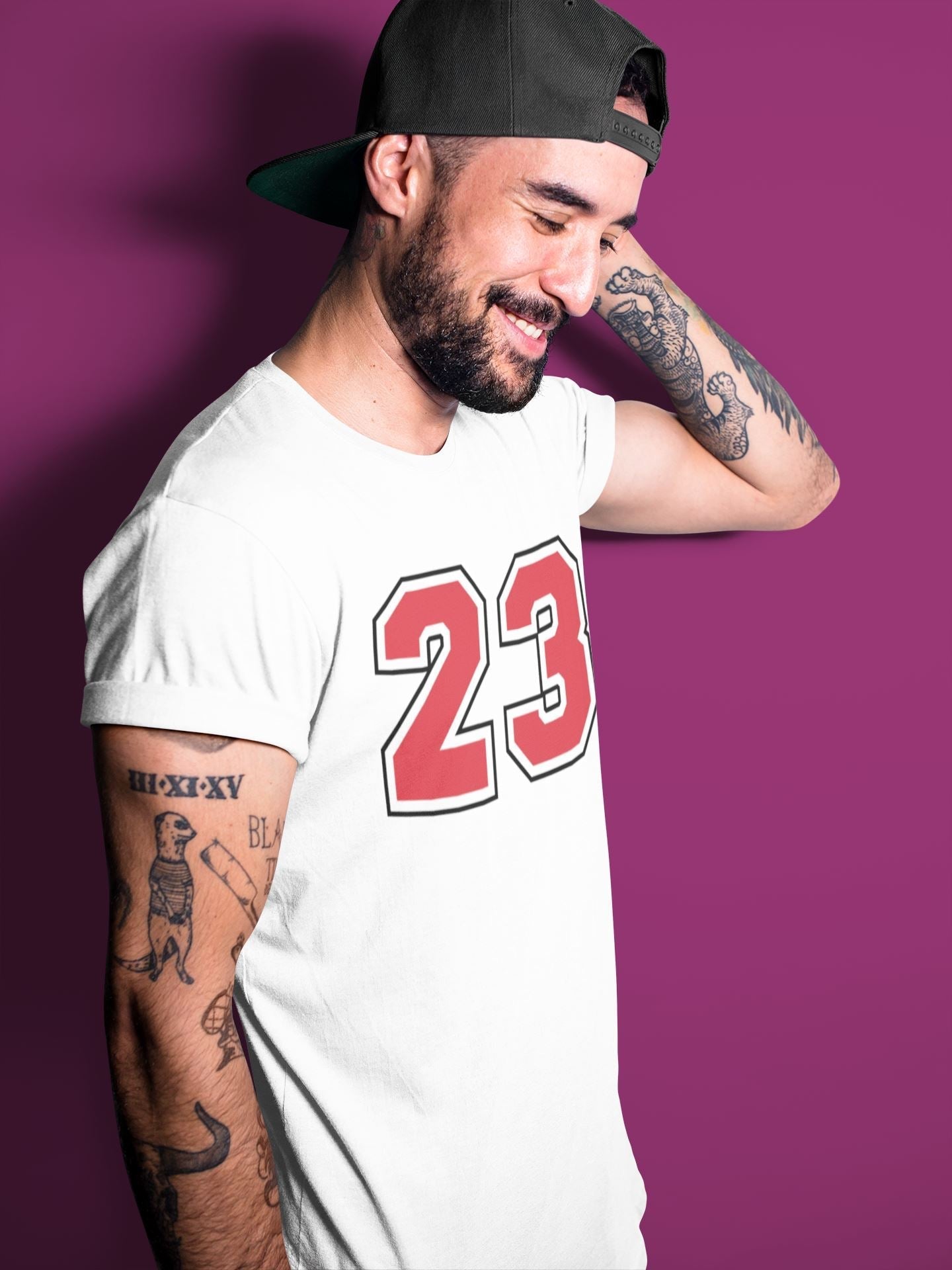 23 Unisex Tops - Air Jordan 14 Gym Red