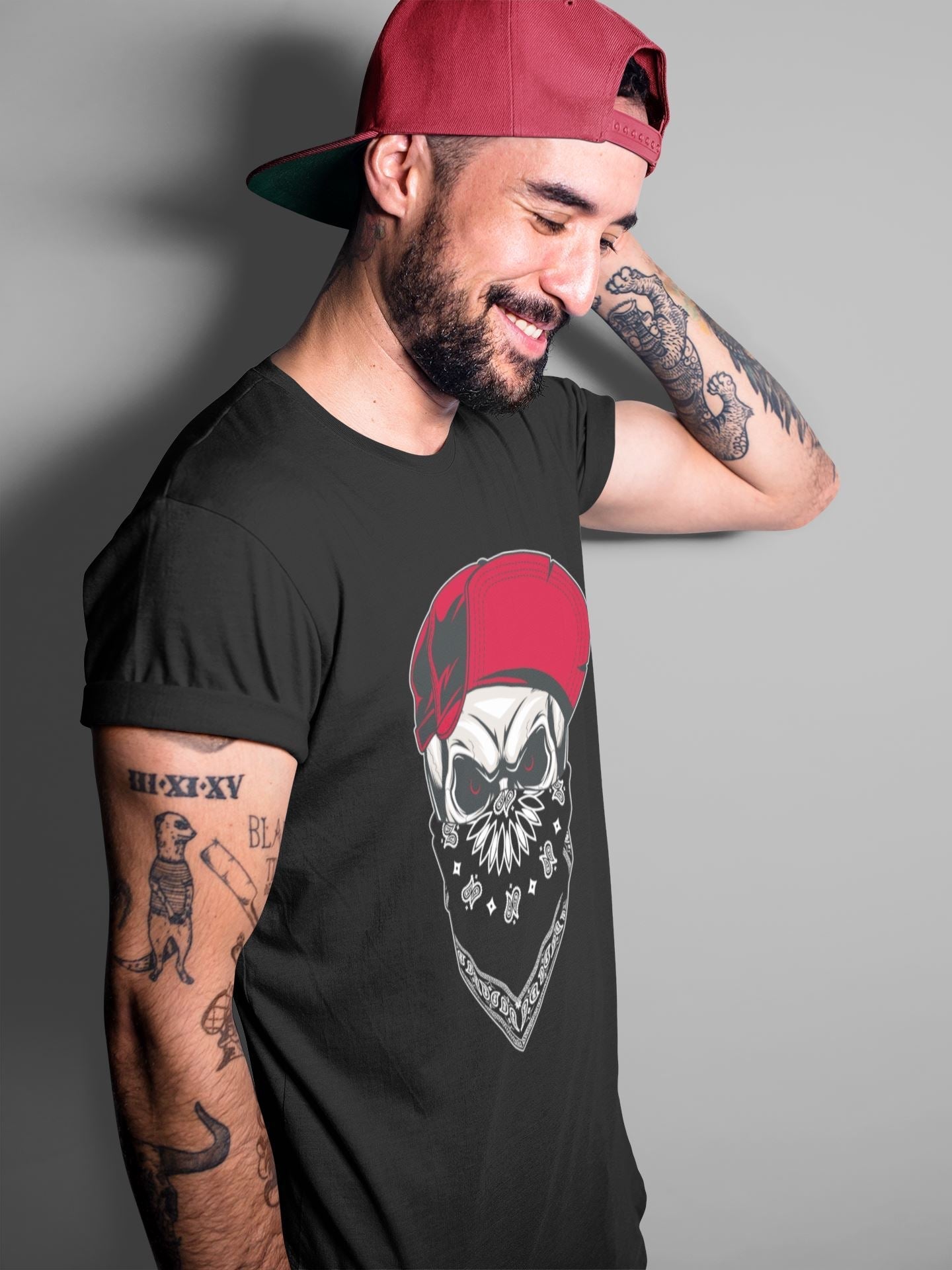 Skull Hat Unisex Tops - Air Jordan 14 Gym Red
