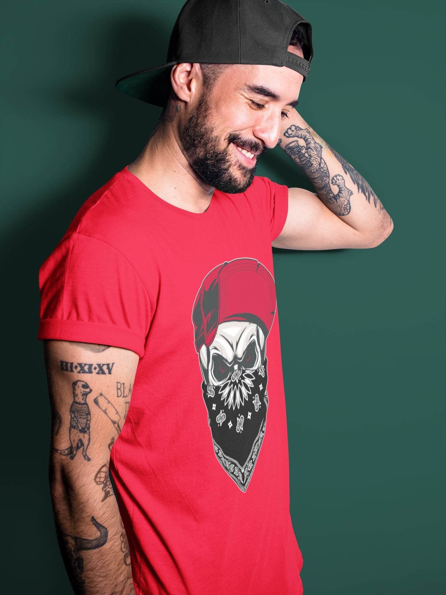 Skull Hat Unisex Tops - Air Jordan 14 Gym Red