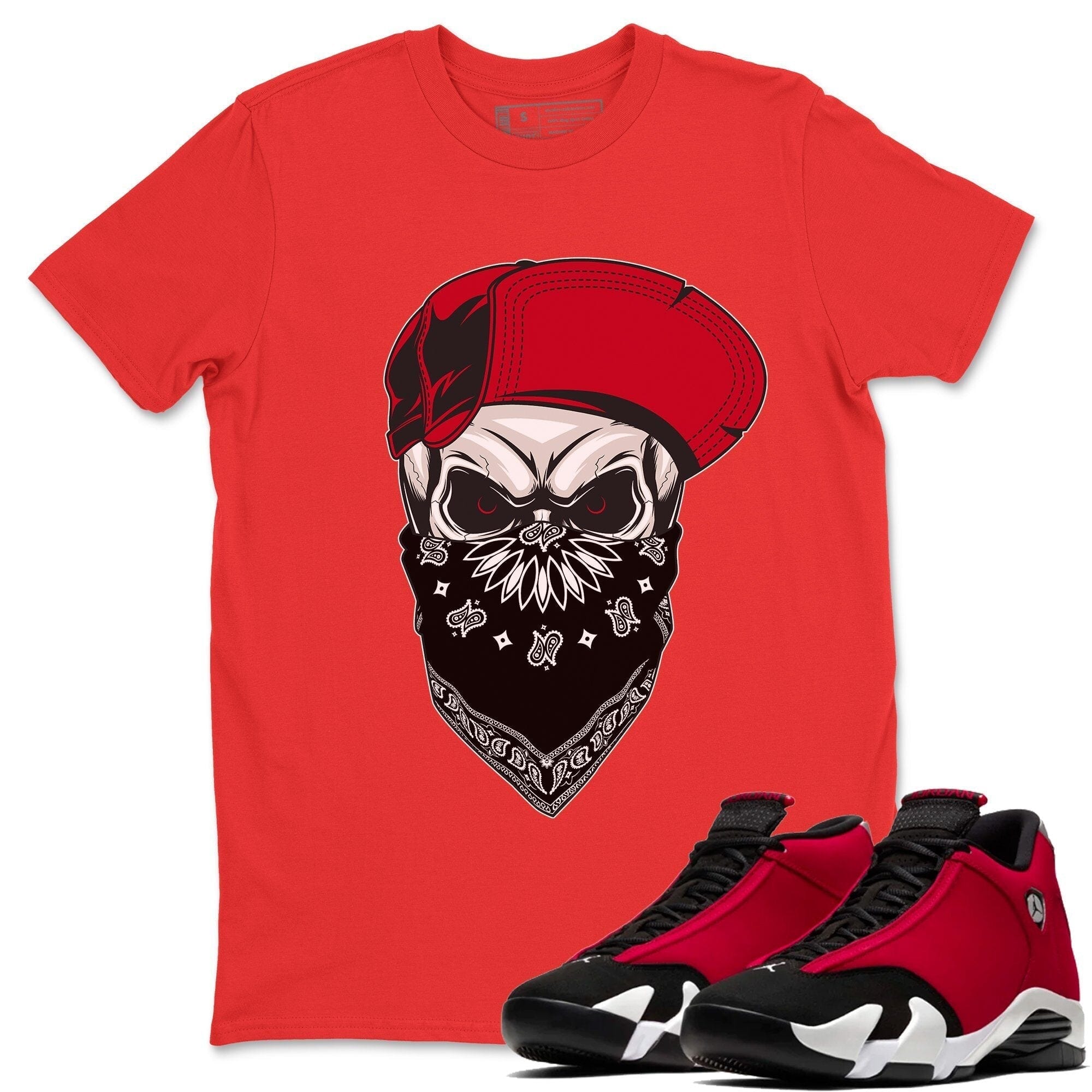 Skull Hat Unisex Tops - Air Jordan 14 Gym Red