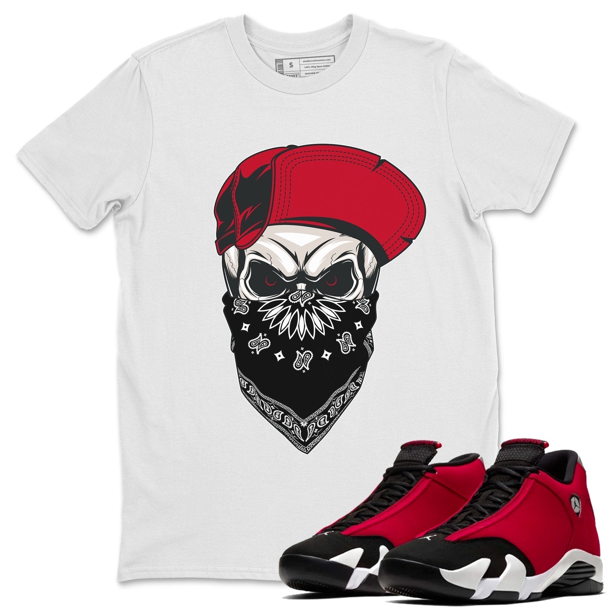 Skull Hat Unisex Tops - Air Jordan 14 Gym Red