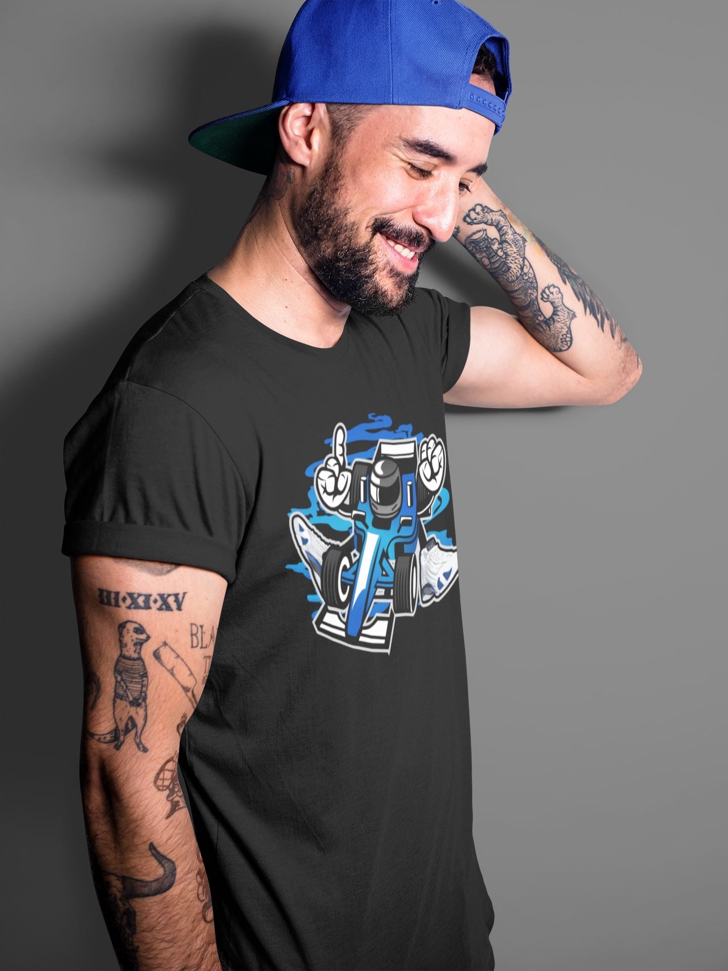 Racer Unisex Tops - Air Jordan 14 Hyper Royal