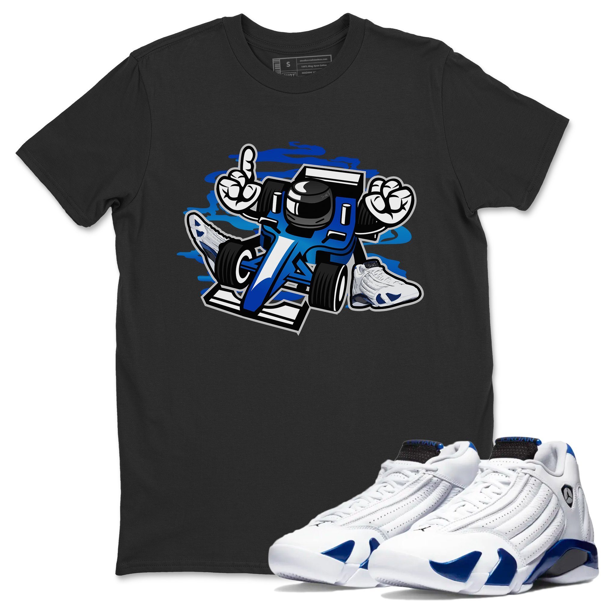 Racer Unisex Tops - Air Jordan 14 Hyper Royal