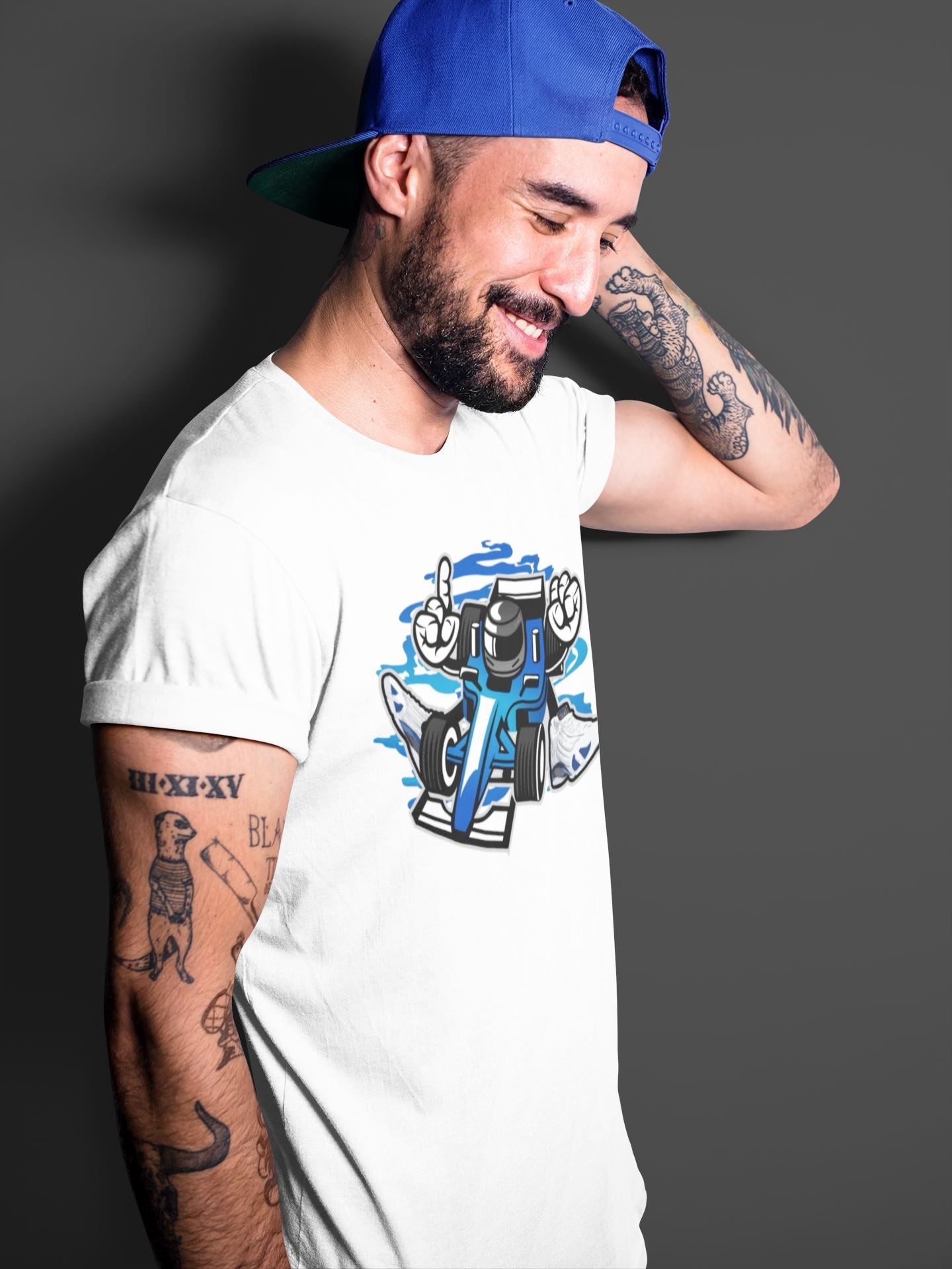 Racer Unisex Tops - Air Jordan 14 Hyper Royal