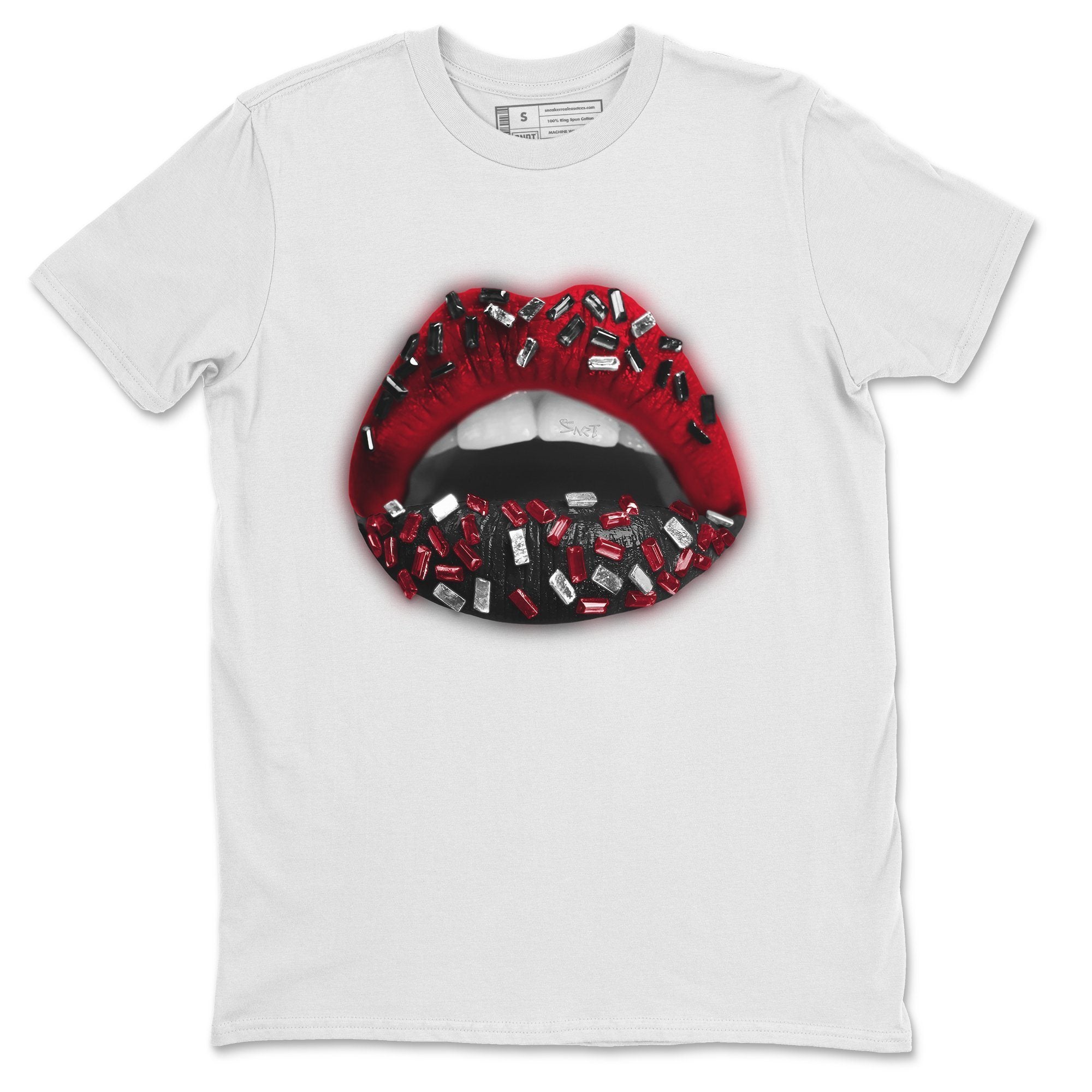 Lips Jewel Unisex Tops - Air Jordan 14 Gym Red