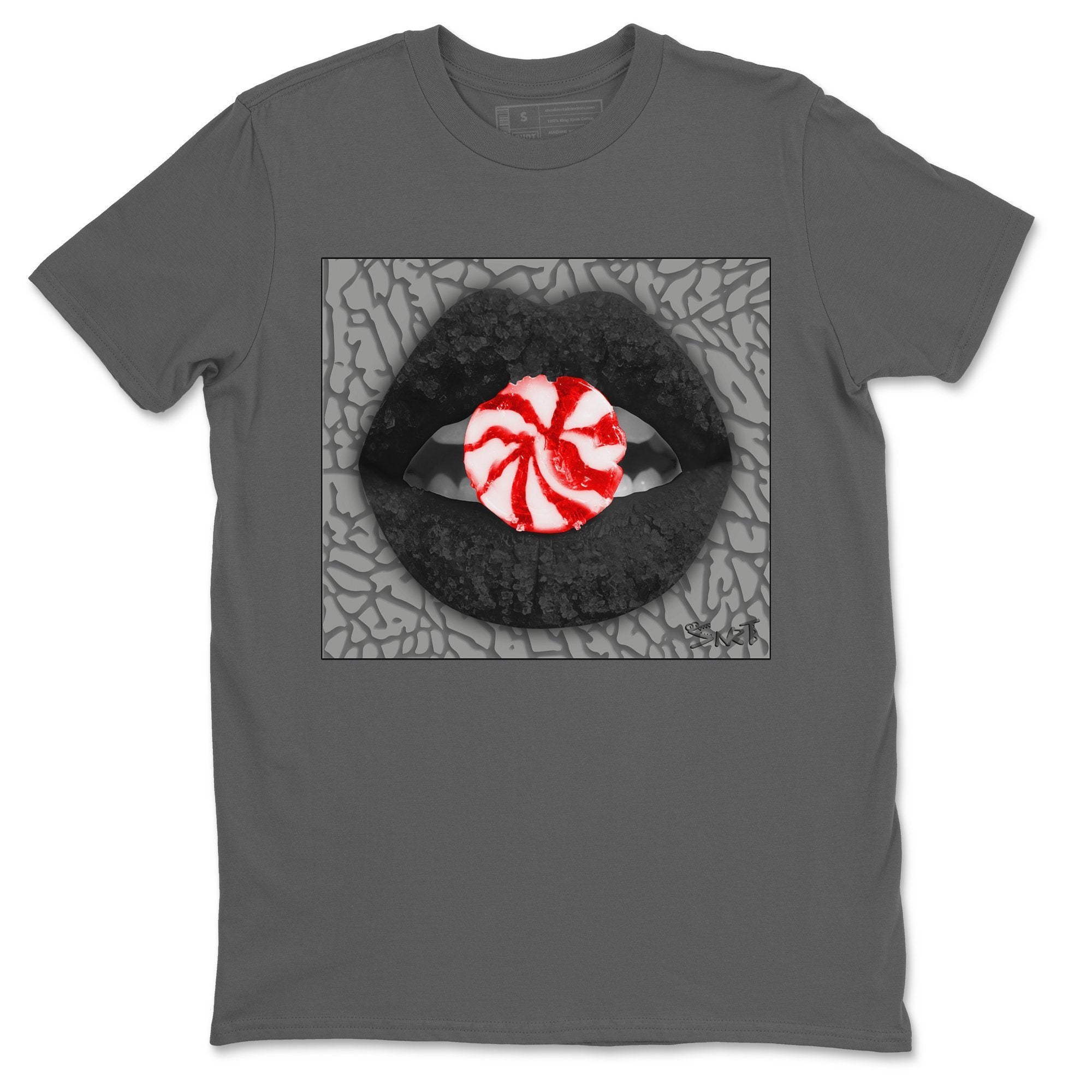 Lips Candy Unisex Tops - Air Jordan 3 Black Cement