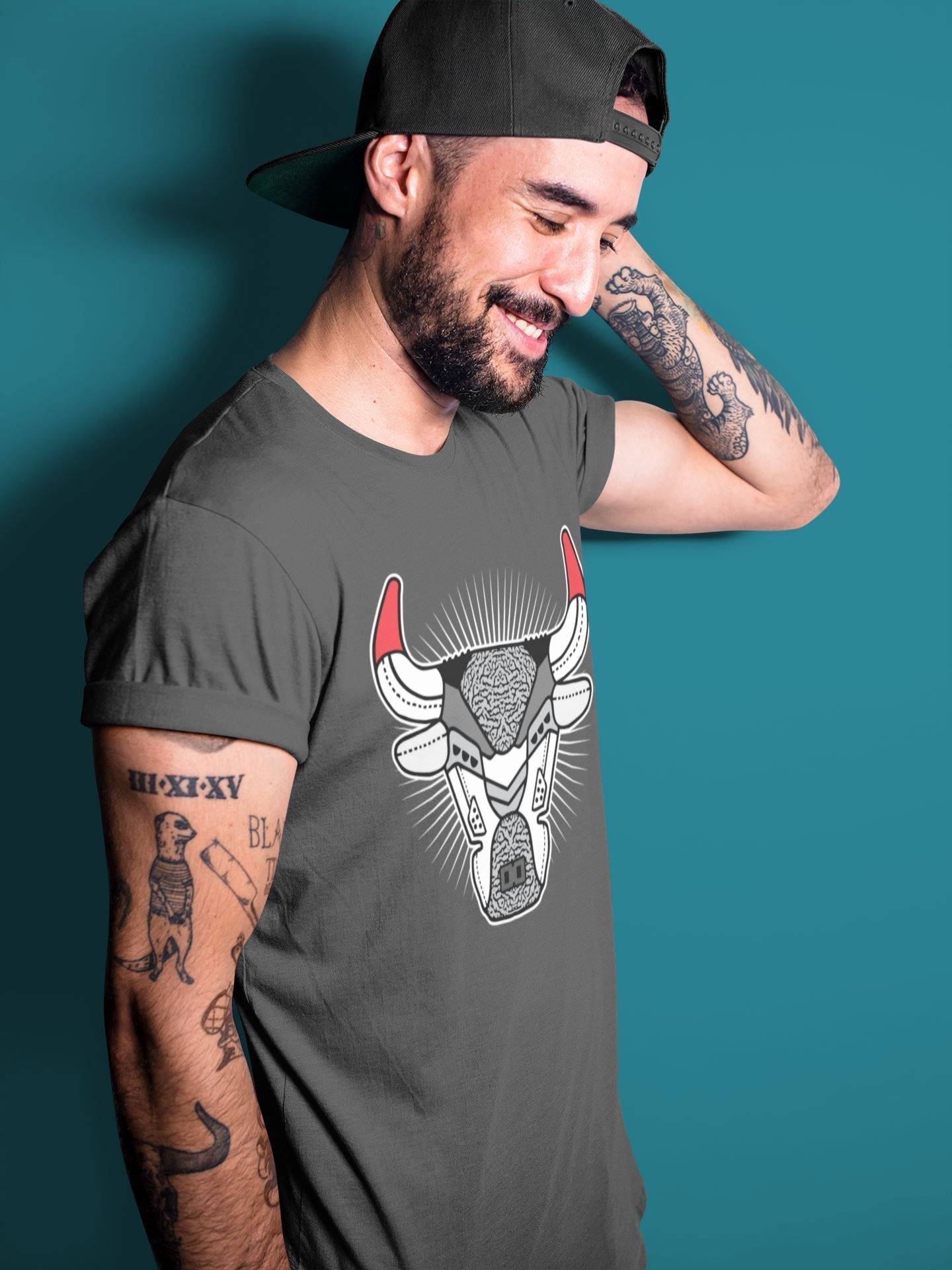 Bull Head Unisex Tops - Air Jordan 3 Fire Red