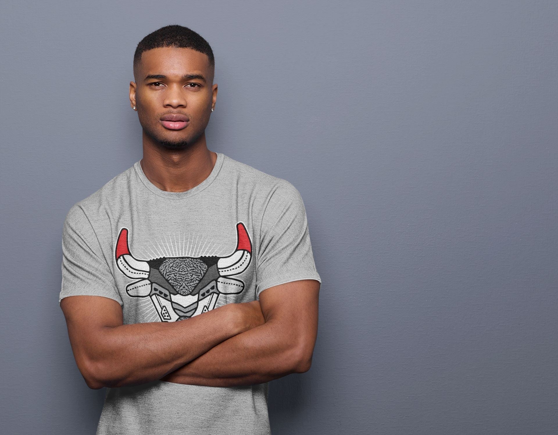 Bull Head Unisex Tops - Air Jordan 3 Fire Red